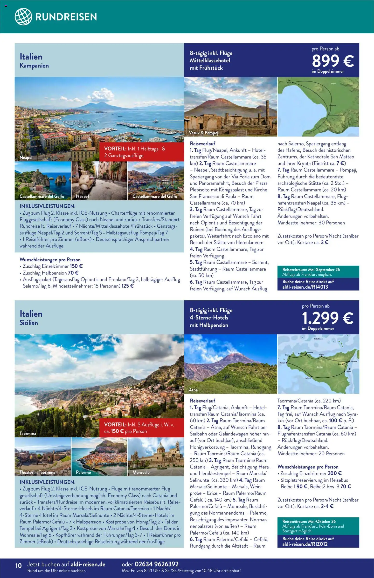 Aldi Reisen  Reisemagazin – gültig ab 01.04.2026 | Seite: 10