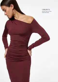 06.12.2025 tarihinden itibaren geçerli olan Koton kataloğu önizlemesi | Sayfa: 3 | Ürünler: Midi elbise, Elbise