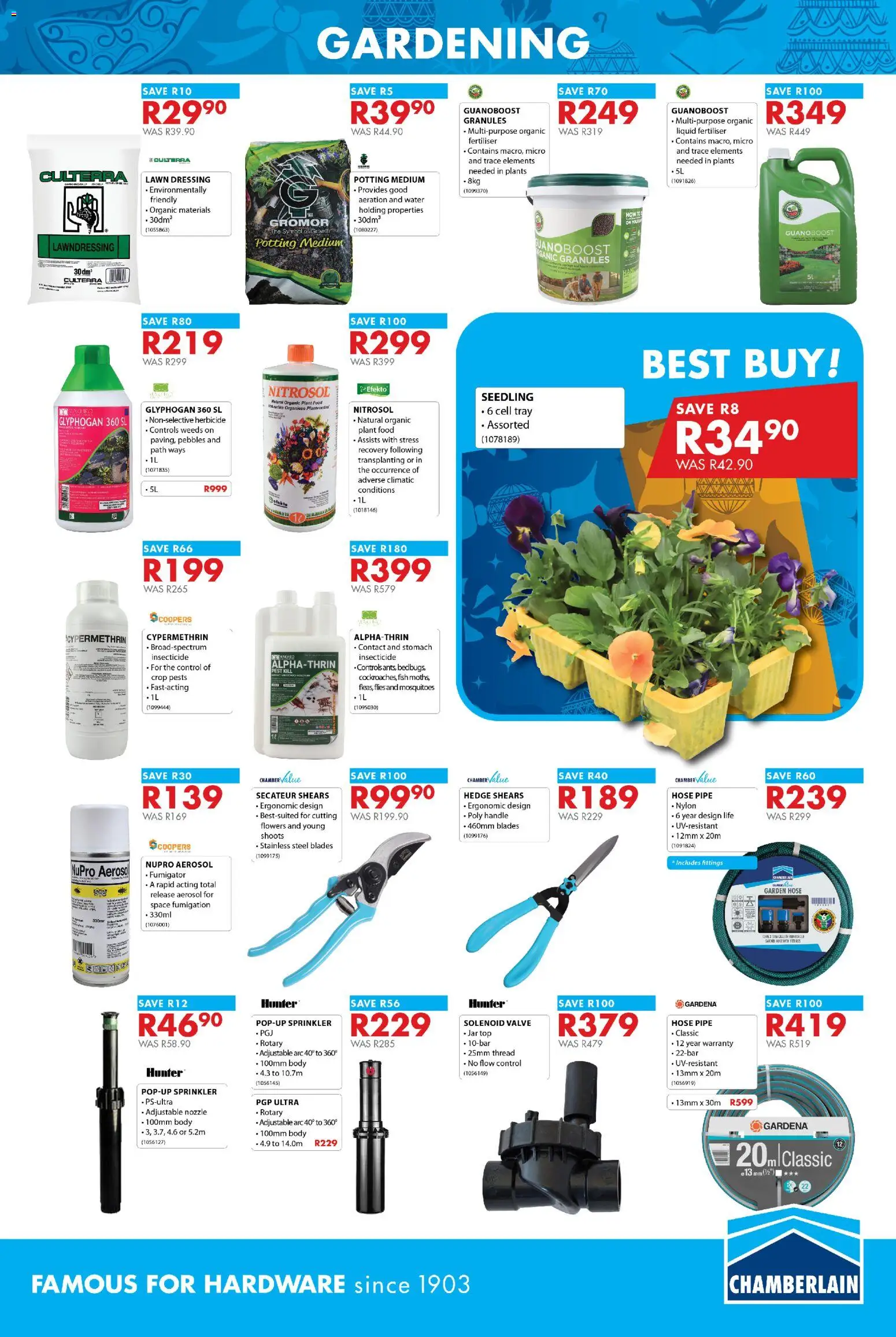 New Chamberlain catalogue – valid from 20.11.2025 | Page: 13 | Products: Tray, Fish, Dressing, Water