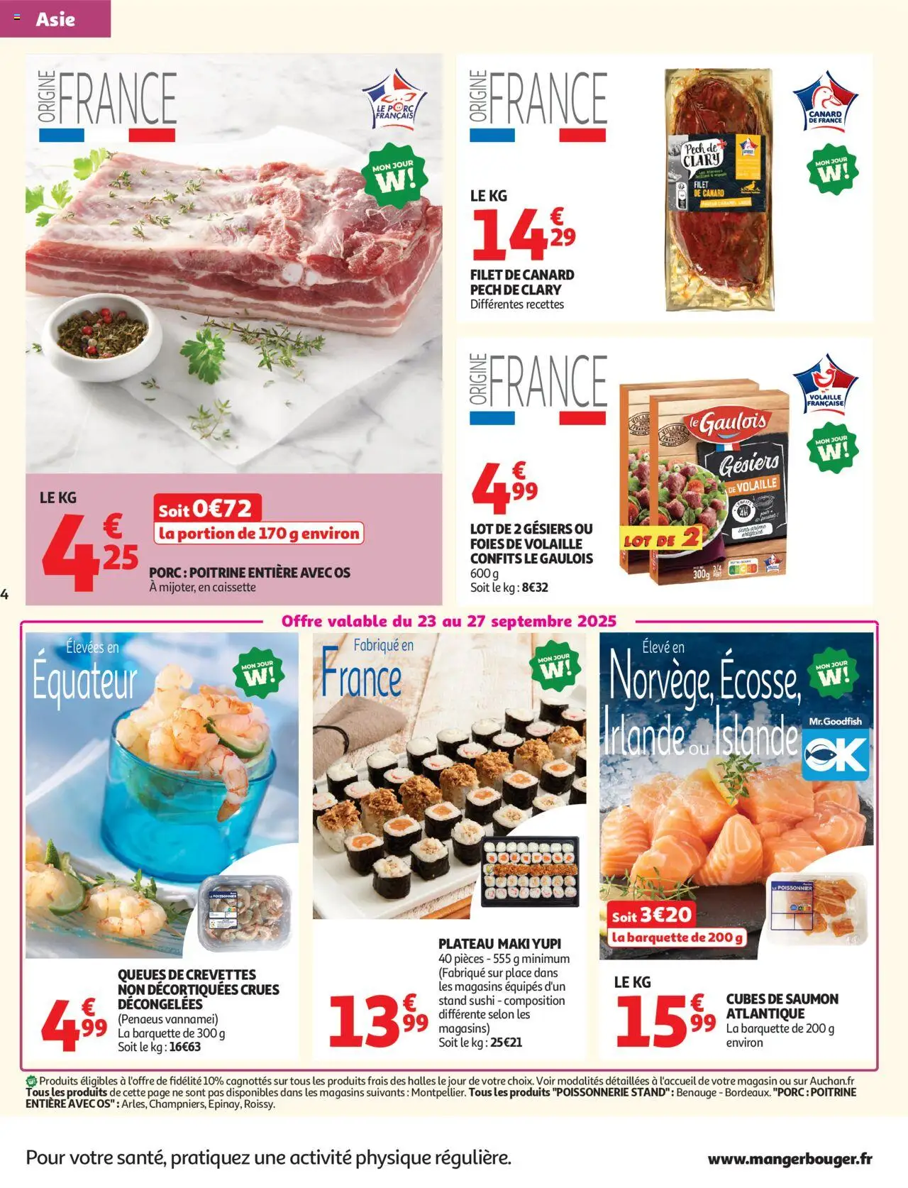  | Page: 4 | Produits: Plateau, Volaille, Porc, Saumon
