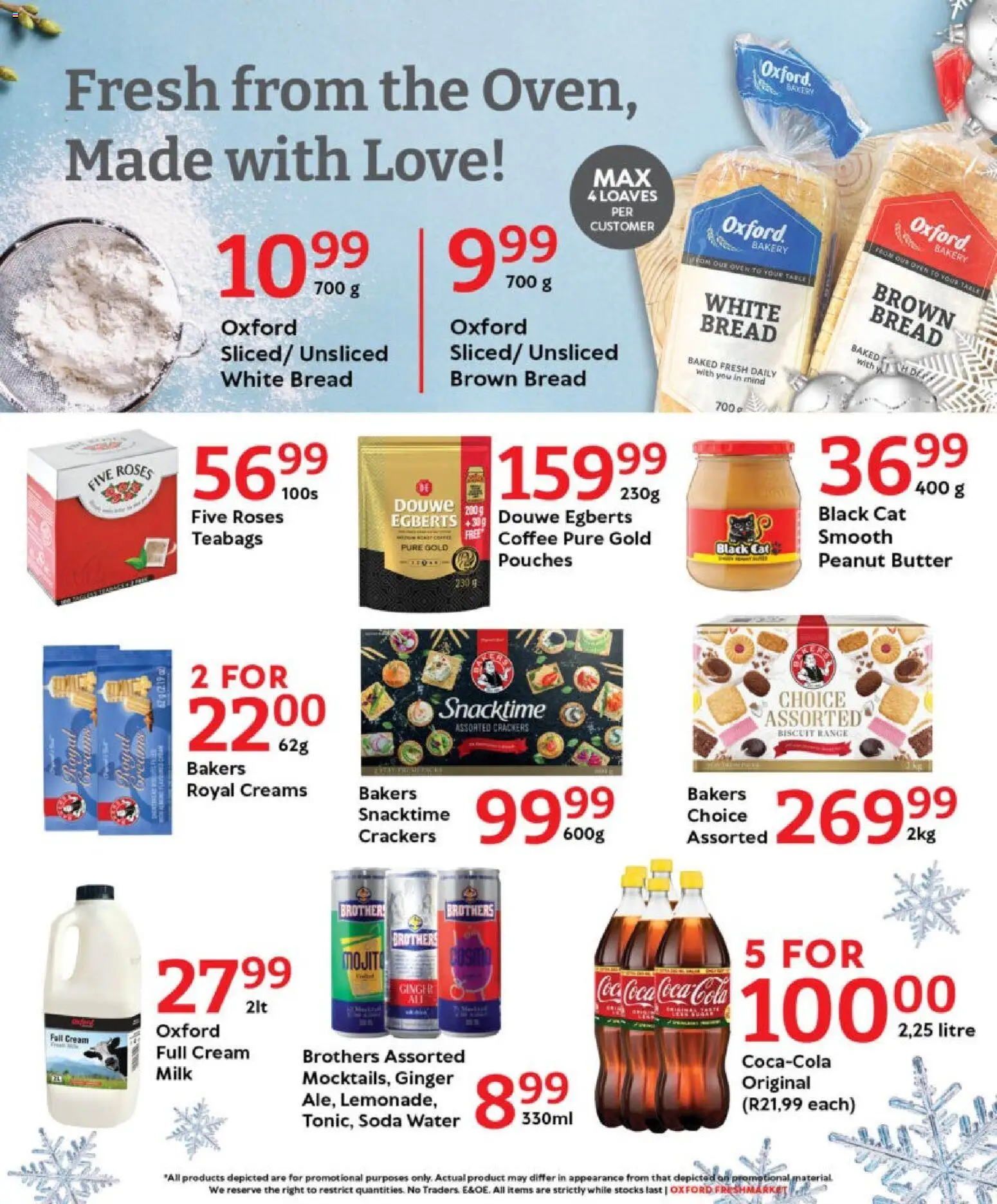 New Oxford Freshmarket catalogue – valid from 25.11.2025 | Page: 6 | Products: Bakery, Coffee, Cream, Peanut butter
