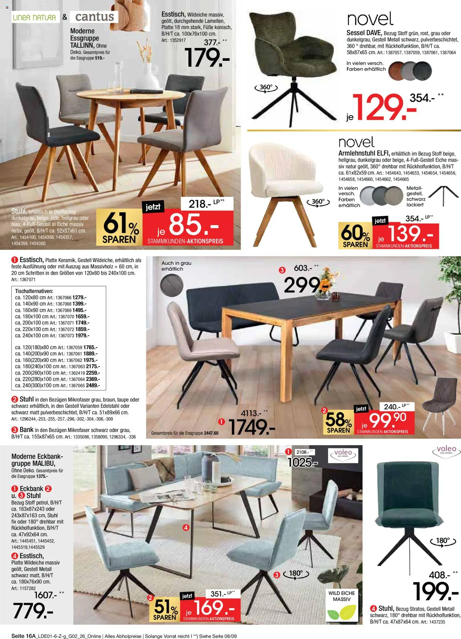 Zurbrüggen Große Marken-Sensation – gültig ab 31.01.2026 | Seite: 18 | Produkte: Eckbank, Essgruppe, Sessel, Stuhl