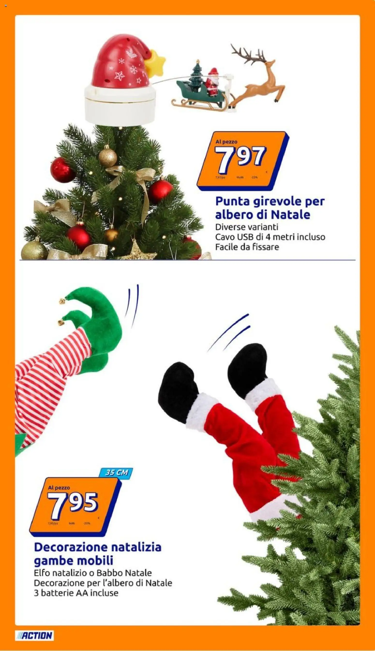 Volantino Action del 05.11.2025 | Pagina: 9 | Prodotti: Albero di natale, Cavo, USB, Batterie