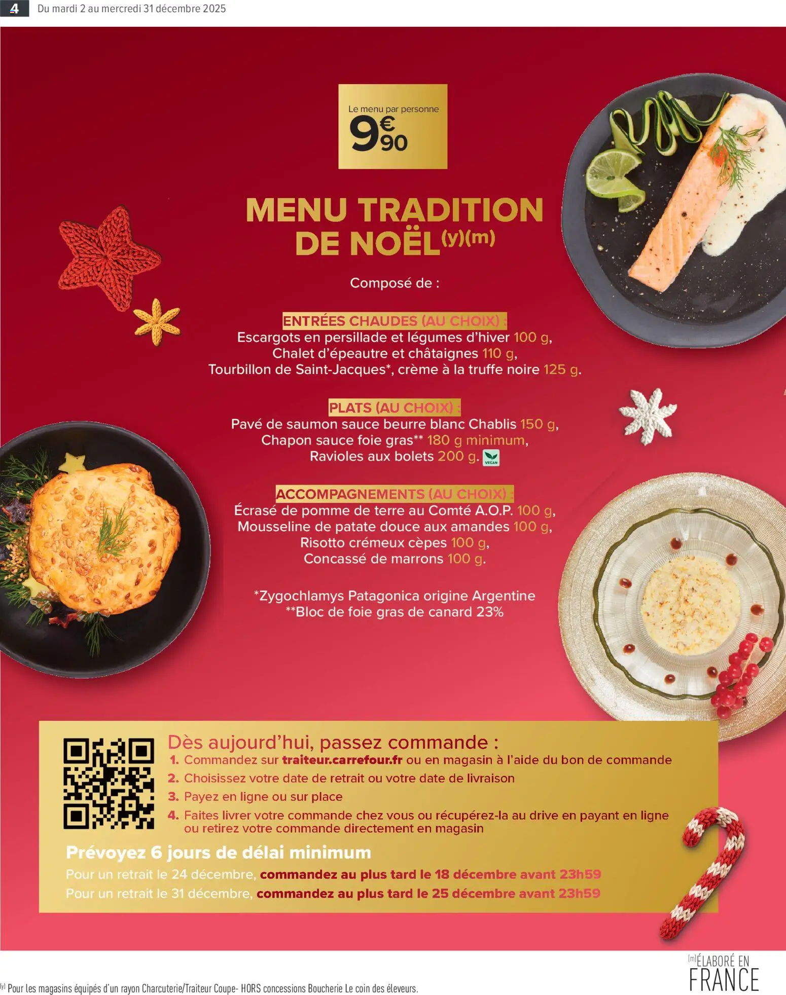 {H1} | Page: 4 | Produits: Foie Gras de Canard, Escargots, Beurre, Saumon