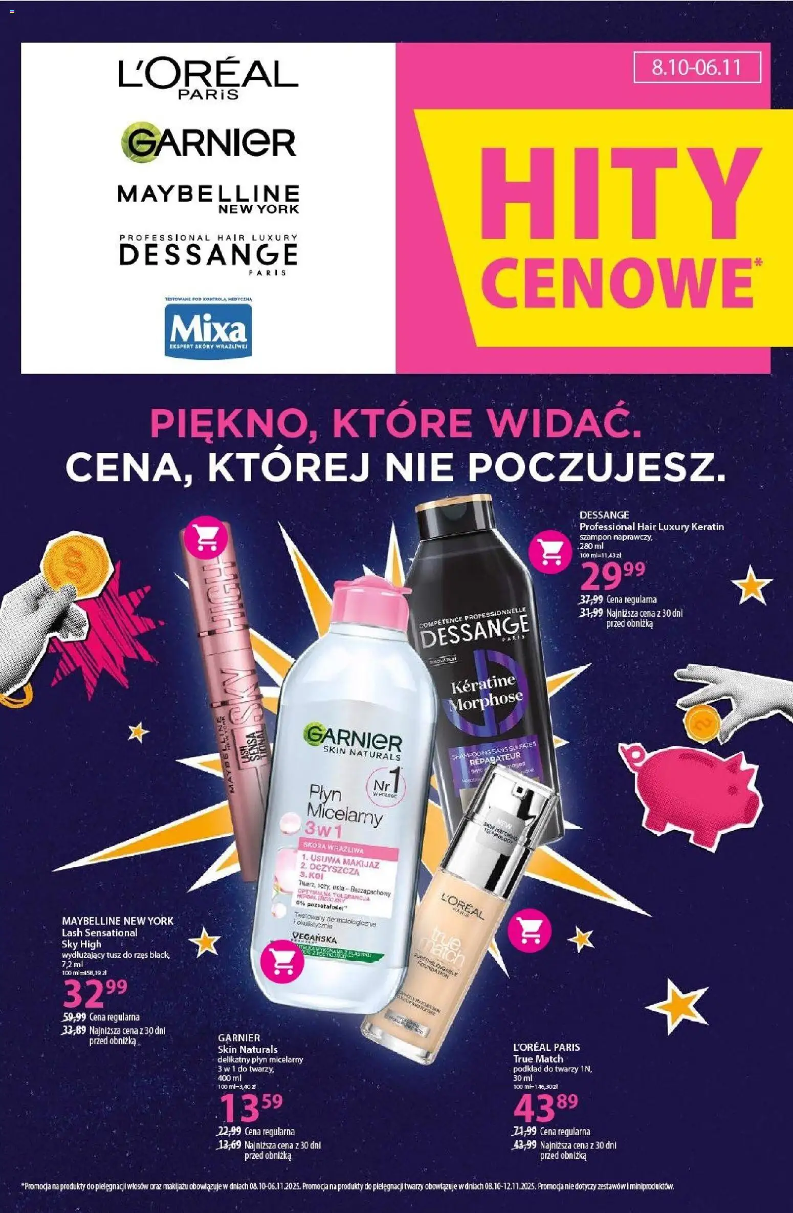 Hebe Gazetka od 22.10.2025 | Strona: 12 | Produkty: Makijaż, Tusz do rzęs, Szampon, Podkład do twarzy