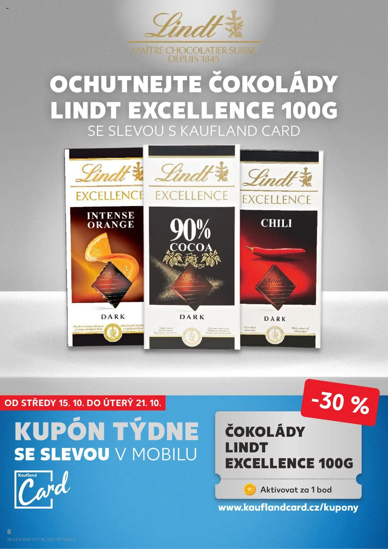 Kaufland leták - Chomutov od 15.10.2025 | Strana: 8 | Produkty: Lindt