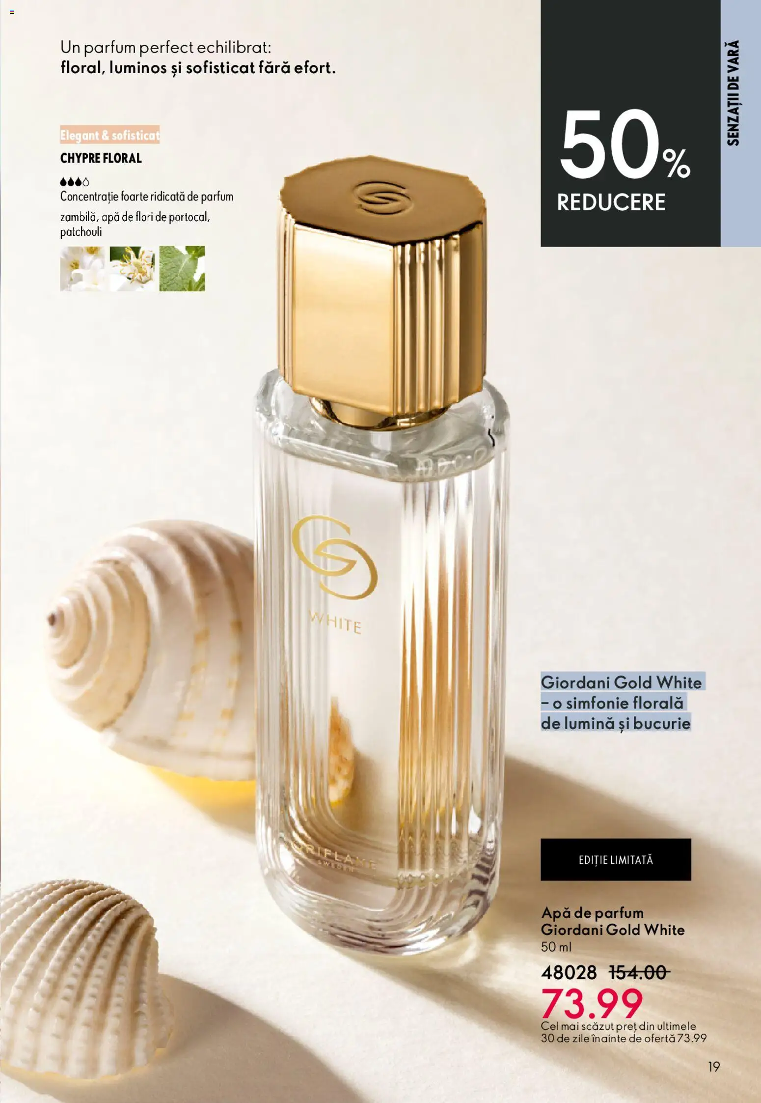 Noul catalog Oriflame – valabil de la 27.05.2026 | Pagină: 19 | Produse: Tavuk suyu, Apă de parfum, Parfum, Apă