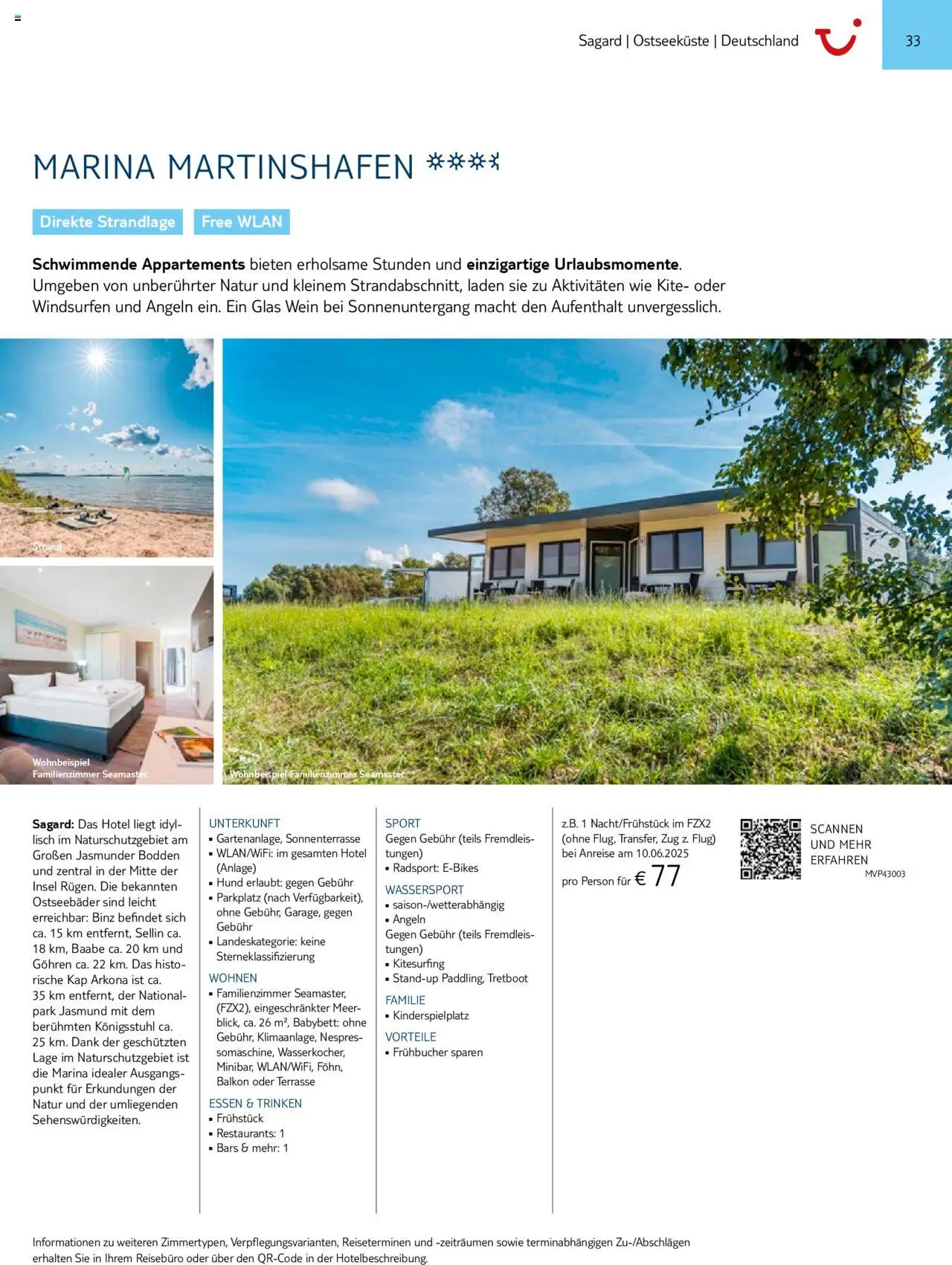 TUI Prospekt 	 – gültig ab 01.11.2024 | Seite: 33 | Produkte: Babybett, Wein