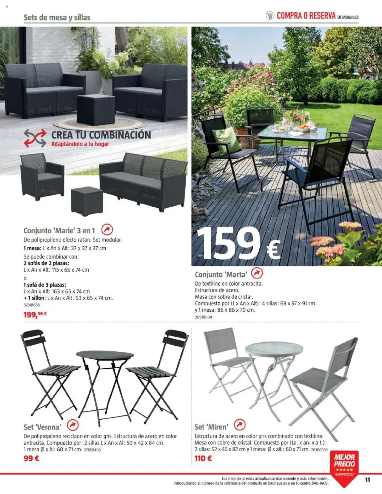 Bauhaus - Camping │ válido desde el 19.05.2025 | Página: 11 | Productos: Sofá, Sillón, Mesa