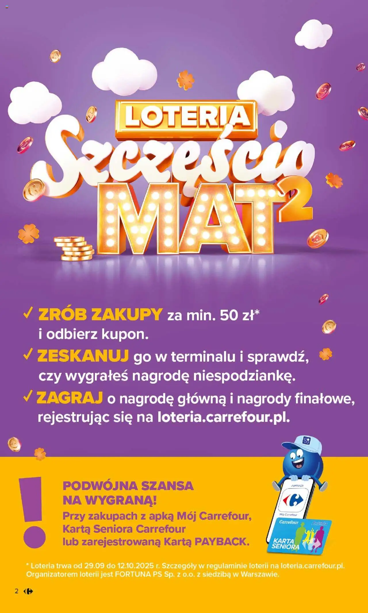 Carrefour Gazetka od 06.10.2025 | Strona: 2 | Produkty: Karta