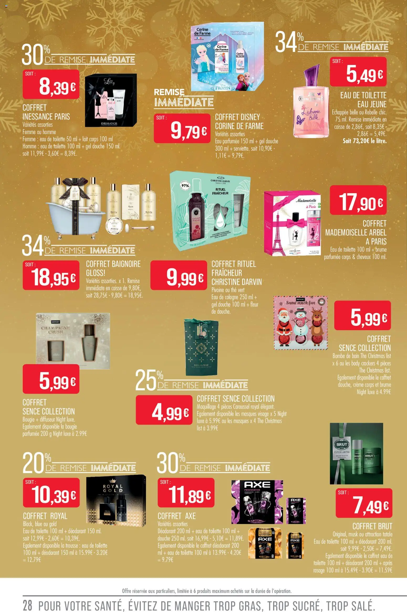 {H1} | Page: 28 | Produits: Crackers, Lait, Thé, Crème