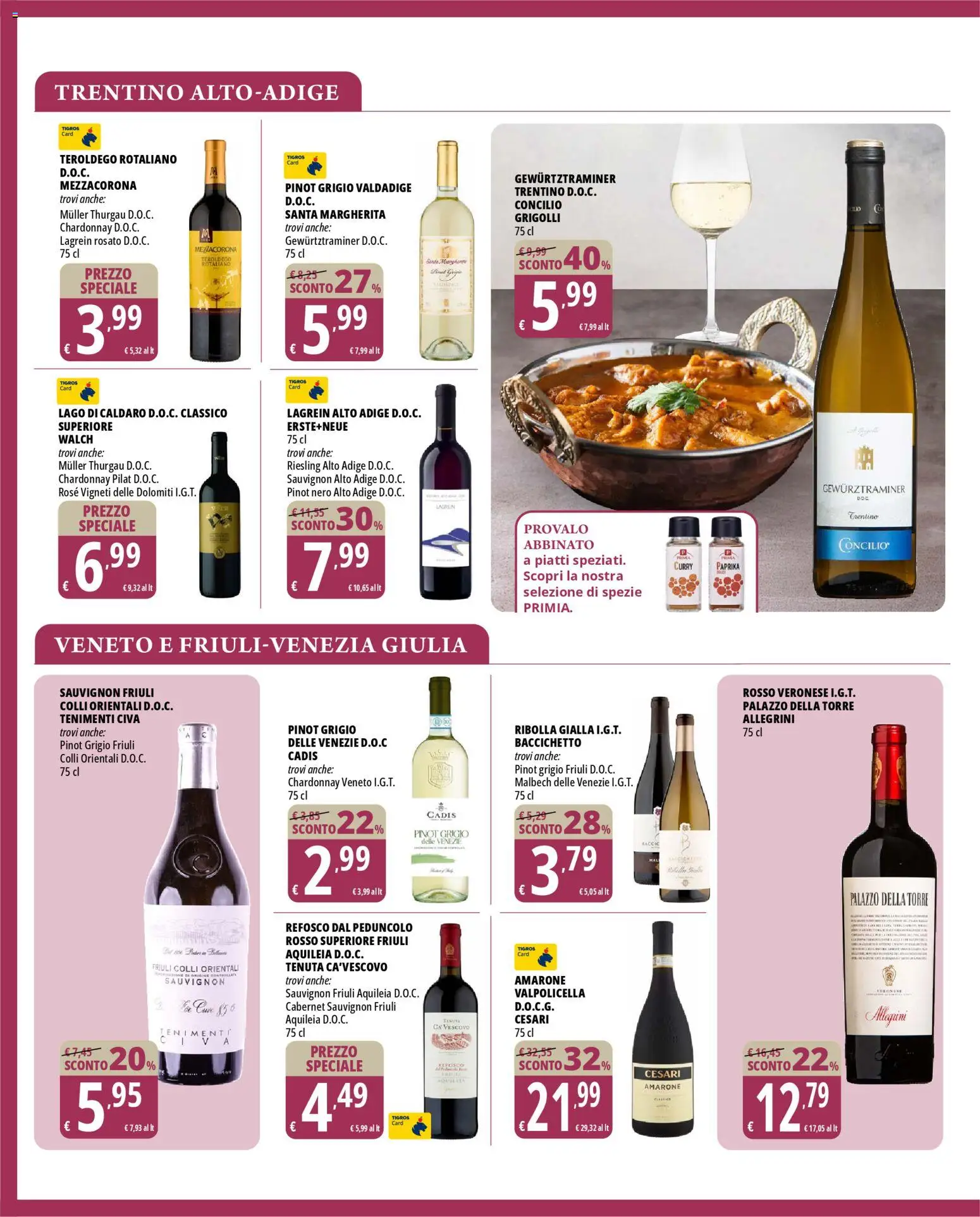 Volantino Tigros del 10.03.2026 | Pagina: 22 | Prodotti: Spezie, The