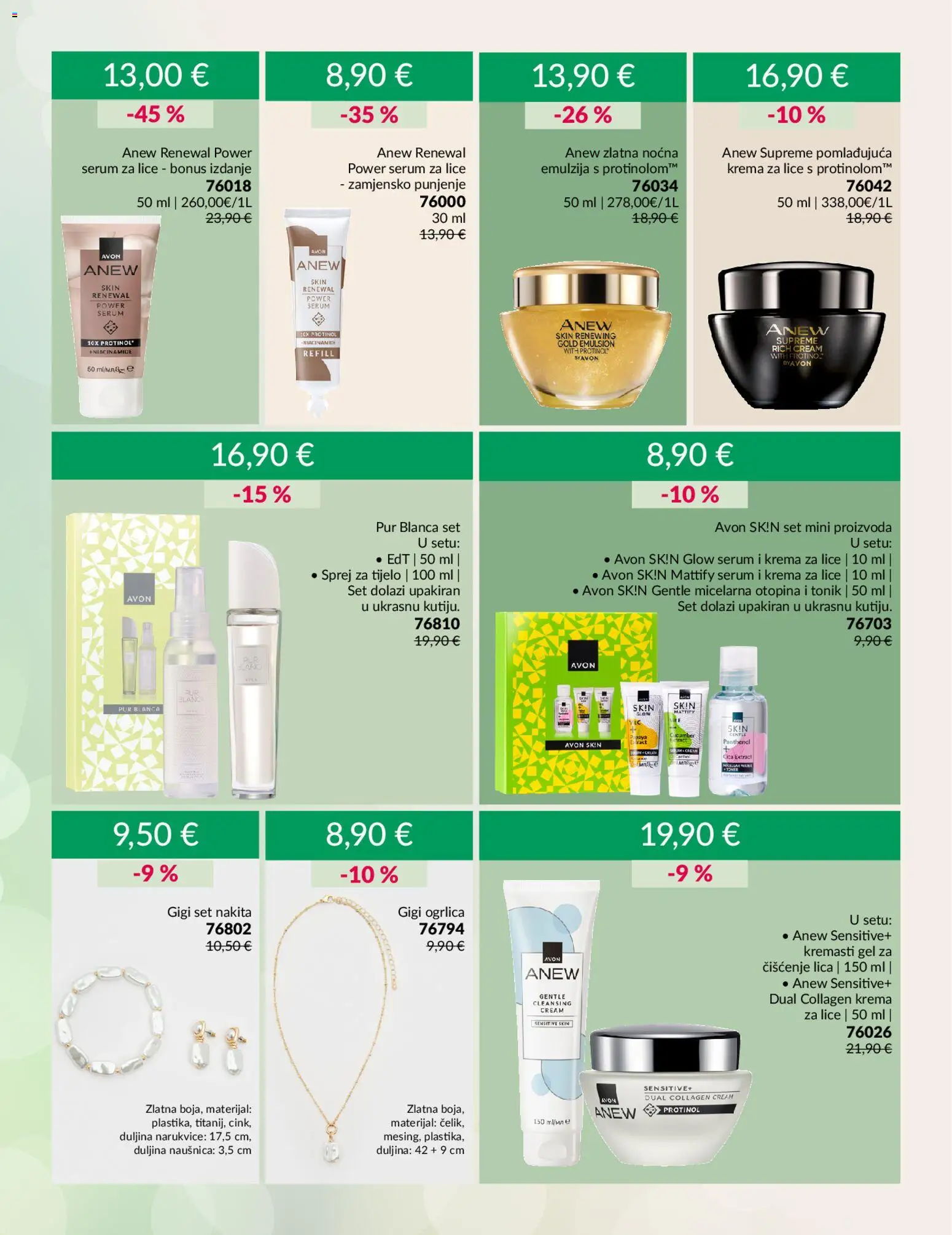 Avon katalog | vrijedi od 01.12.2025 | Stranica: 5 | Proizvodi: Sprej za tijelo, Krema za lice, Serum za lice, Ogrlica