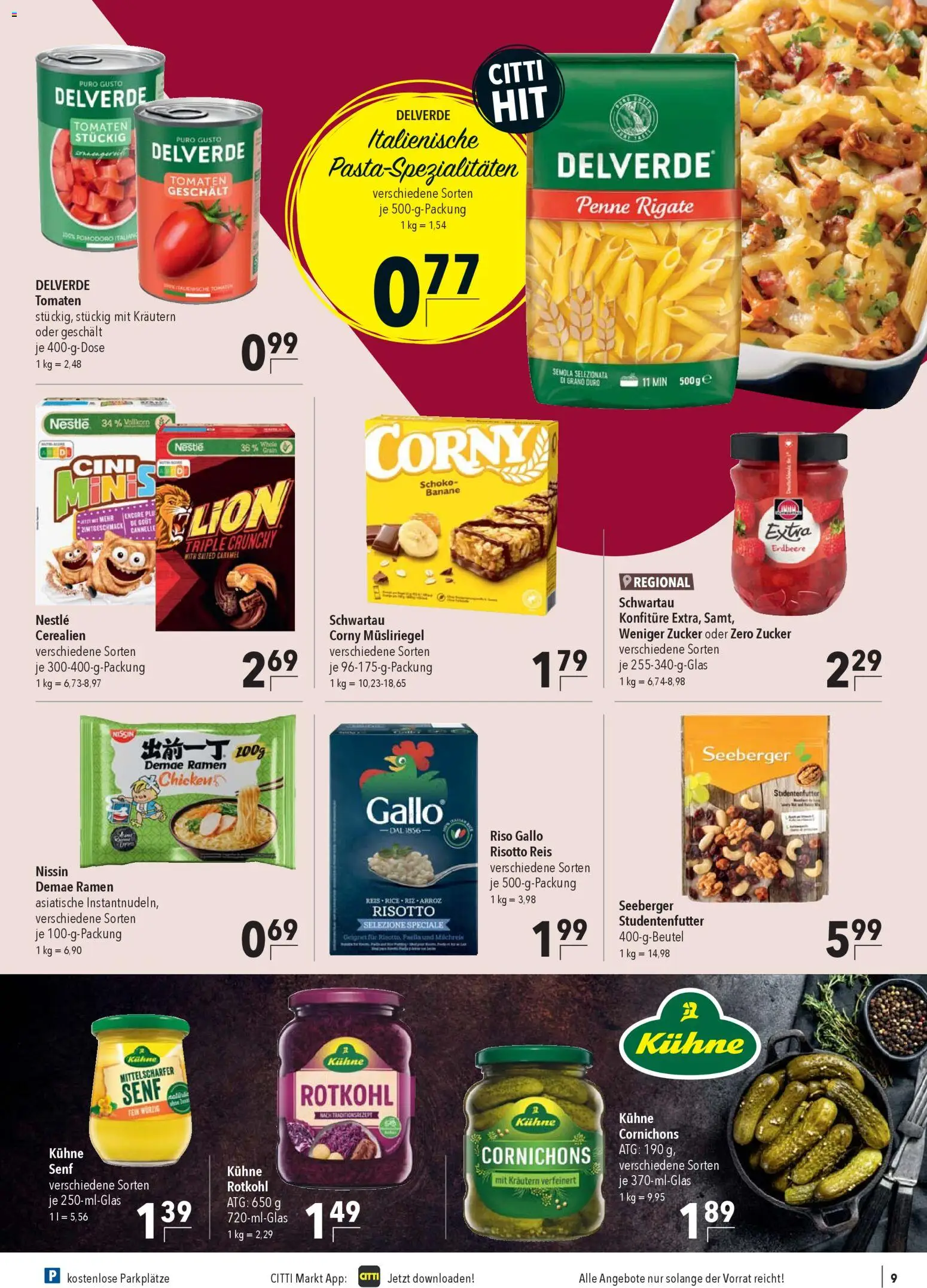 CITTI Markt - Black Friday – gültig ab 12.11.2025 | Seite: 9 | Produkte: Rotkohl, Tomaten, Pasta, Reis