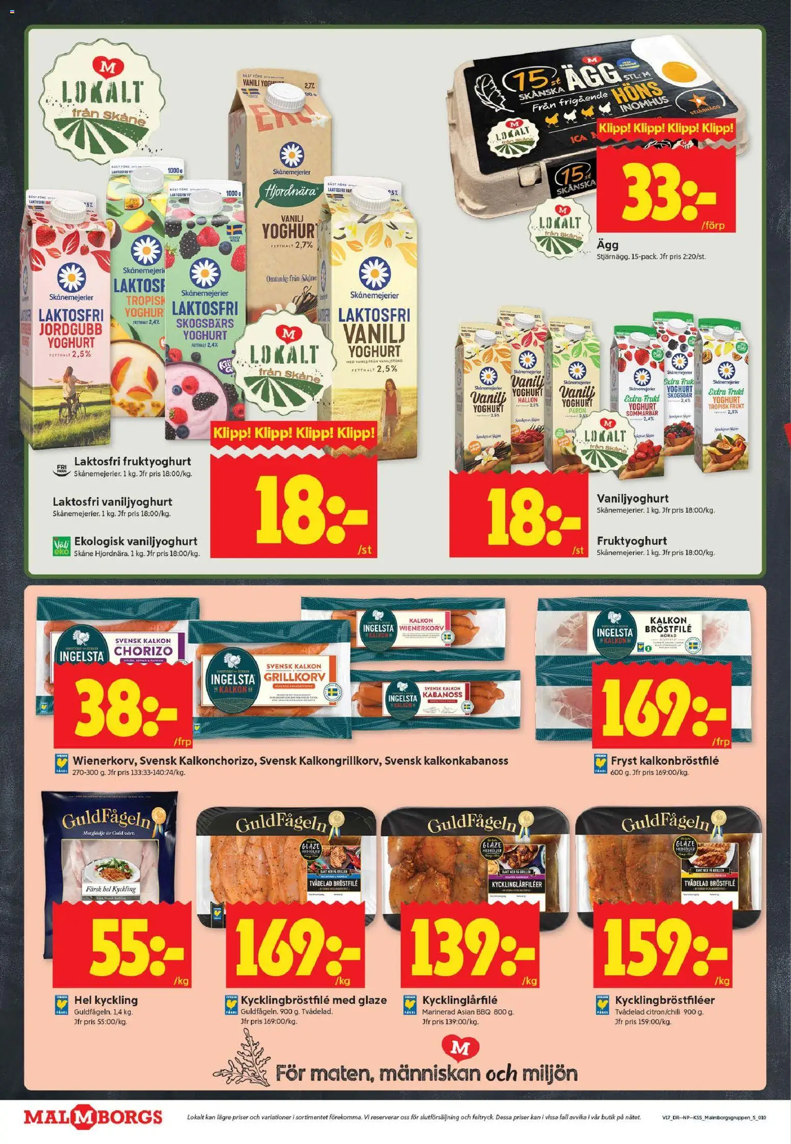 ICA Kvantum reklamblad aktuell från 20.04.2026 | Sida: 10 | Produkter: Grillkorv, Yoghurt, Chorizo, Hallon