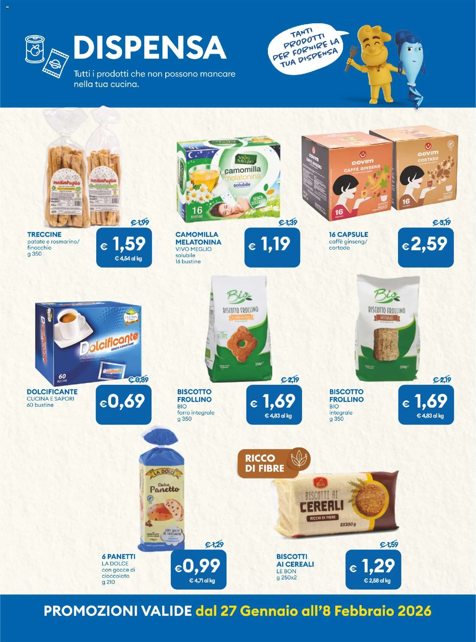 Volantino MD Discount del 27.01.2026 | Pagina: 19 | Prodotti: Dolcificante, Caffè, Cereali, Patate