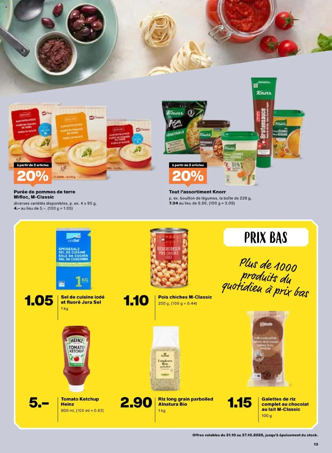 Migros Aktionen FR – gültig ab 21.10.2025 | Seite: 13 | Produkte: Jura, Ketchup