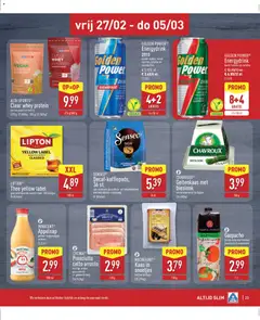 Aldi folder week 9 - Voorbeeld van een folder van Aldi, geldig van 23.02.2026 | Pagina: 23 | Producten: Whey, Pads, Gyömbérsör, Kaas