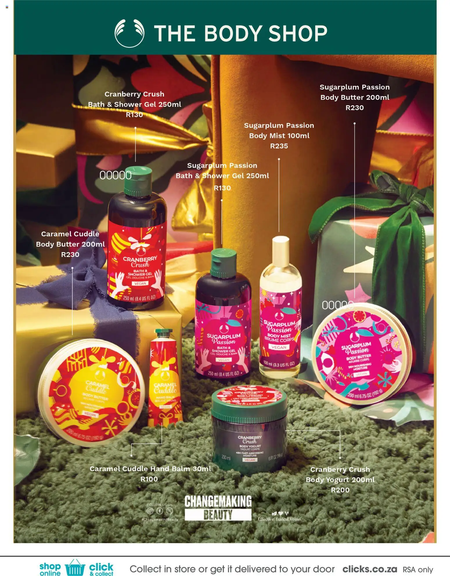 New Clicks catalogue – valid from 28.10.2025 | Page: 40 | Products: Body butter, Bath, Shower gel, Caramel