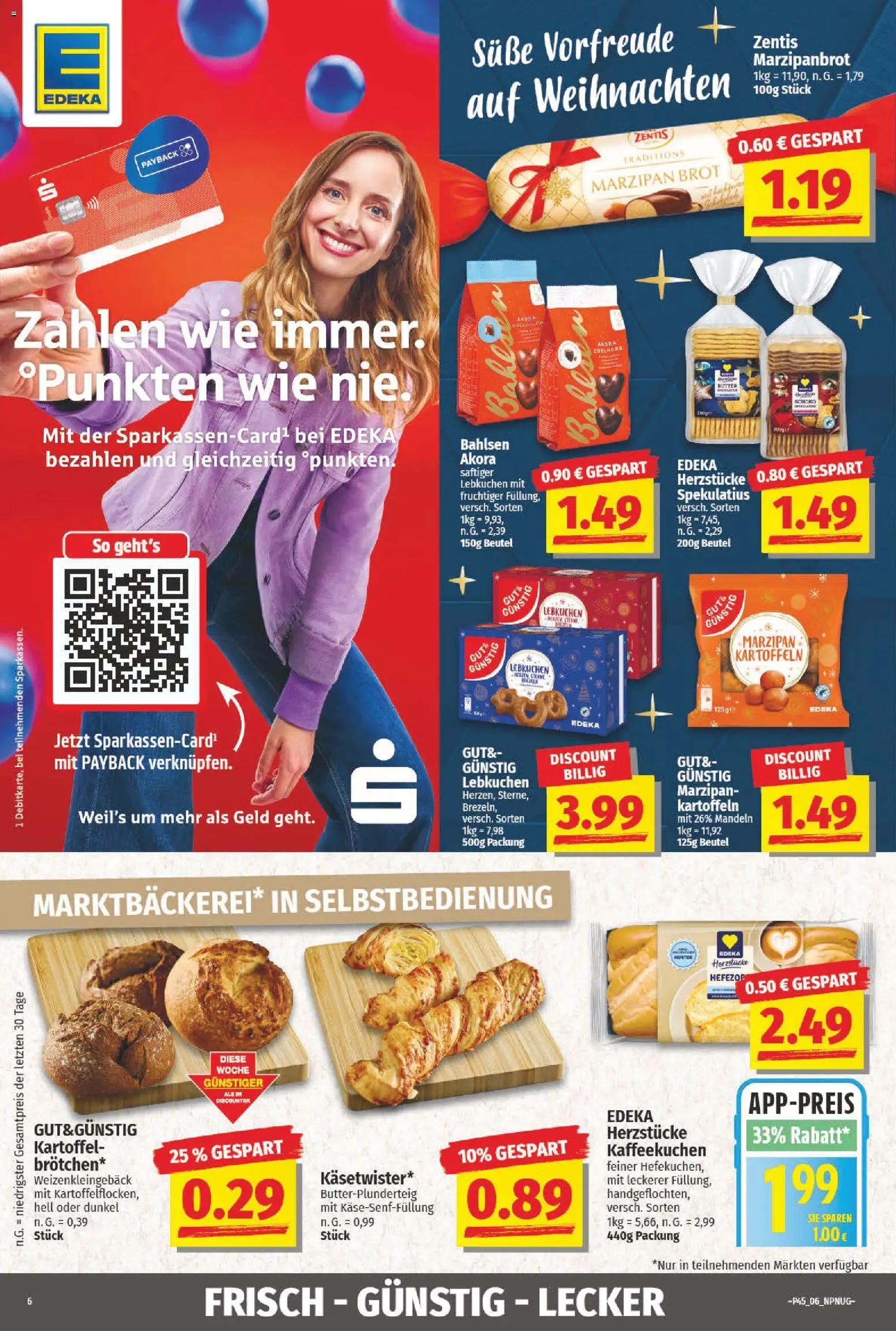 NP Discount Prospekt 	 – gültig ab 03.11.2025 | Seite: 6 | Produkte: Butter, Mandeln, Kartoffeln, Brot