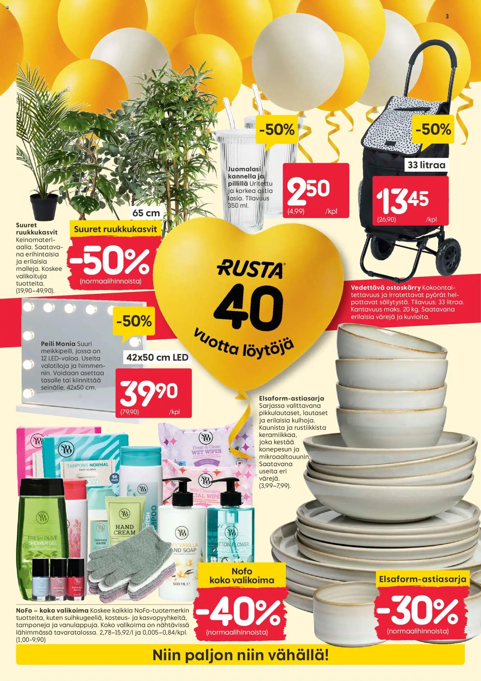 Rusta tarjoukset – voimassa 20.04.2026 alkaen | Sivu: 3 | Tuotteet: Peili