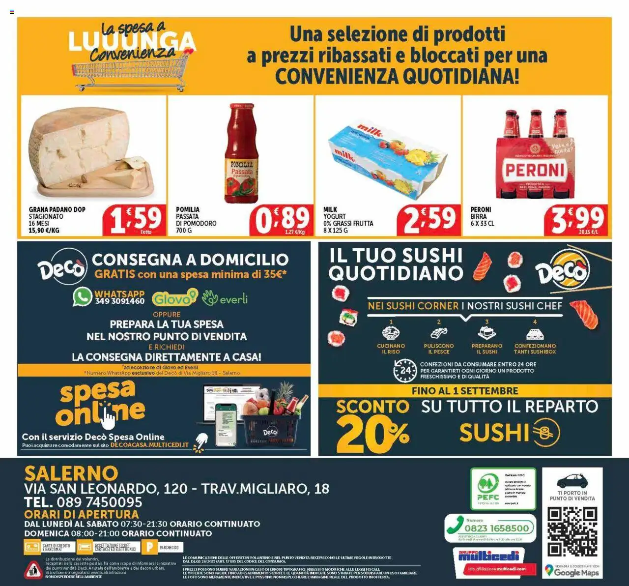 Volantino Decò del 21.08.2025 | Pagina: 20 | Prodotti: Yogurt, Birra, Frutta, Pomodoro