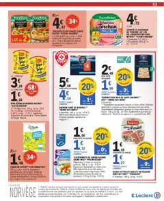 E.Leclerc - Prévisualisation de TERRINES AUX NOIX DE SAINT-JACQUES** ASC(2) "RONDE DES MERS", 2 tranches. 120 g. valide à partir de 21.10.2025 | Page: 23