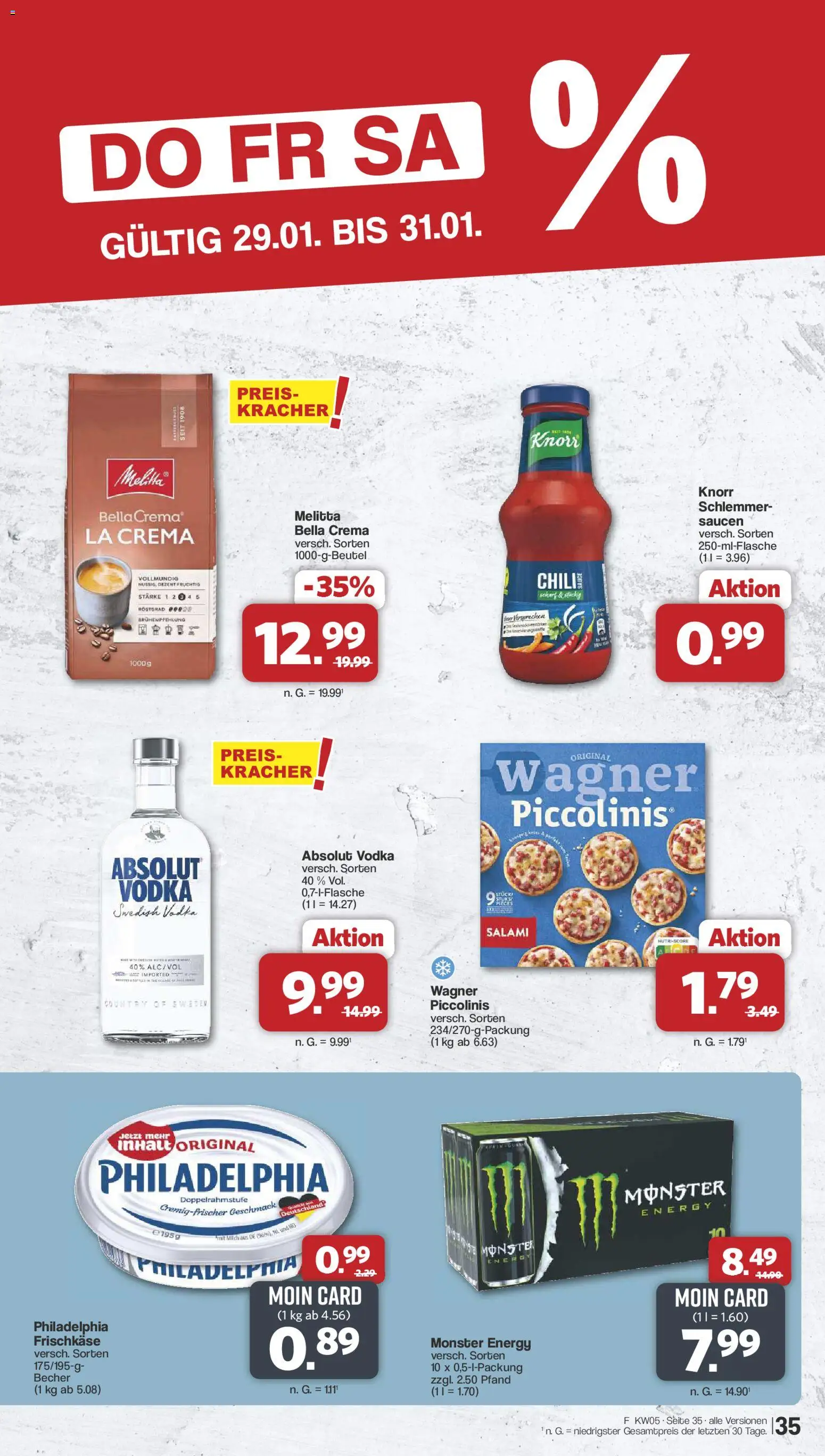Famila Nordwest Prospekt 	 – gültig ab 26.01.2026 | Seite: 35 | Produkte: Knorr, Monster, Salami, Vodka