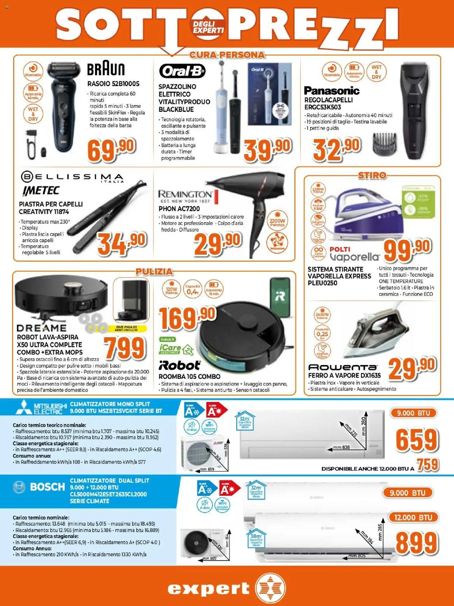 Volantino Expert del 26.02.2026 | Pagina: 16 | Prodotti: Spazzola, Robot, Piastra per capelli, Batteria
