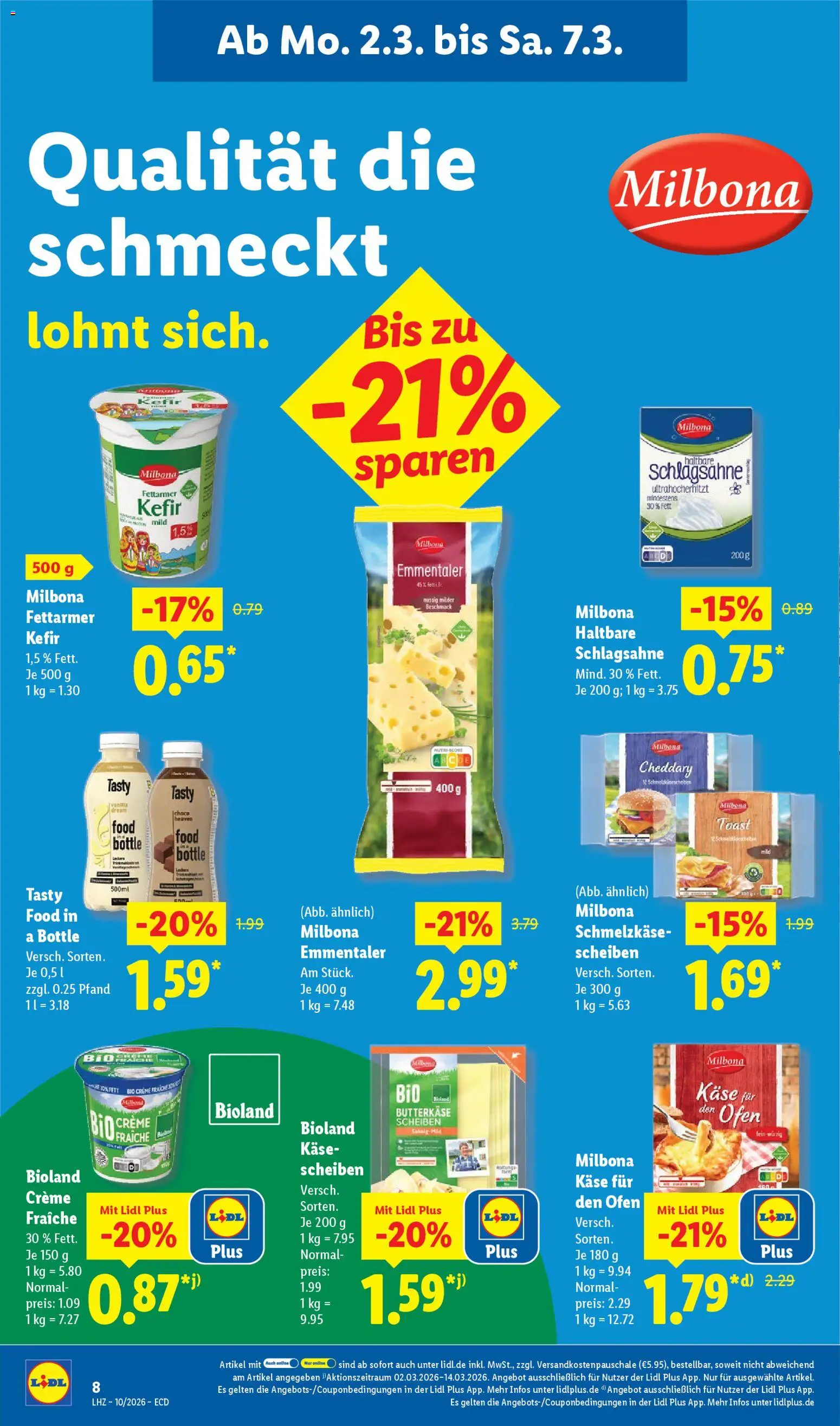 Lidl - Prospekt – gültig ab 02.03.2026 | Seite: 26 | Produkte: Ofen, Kefir, Käse, Toast