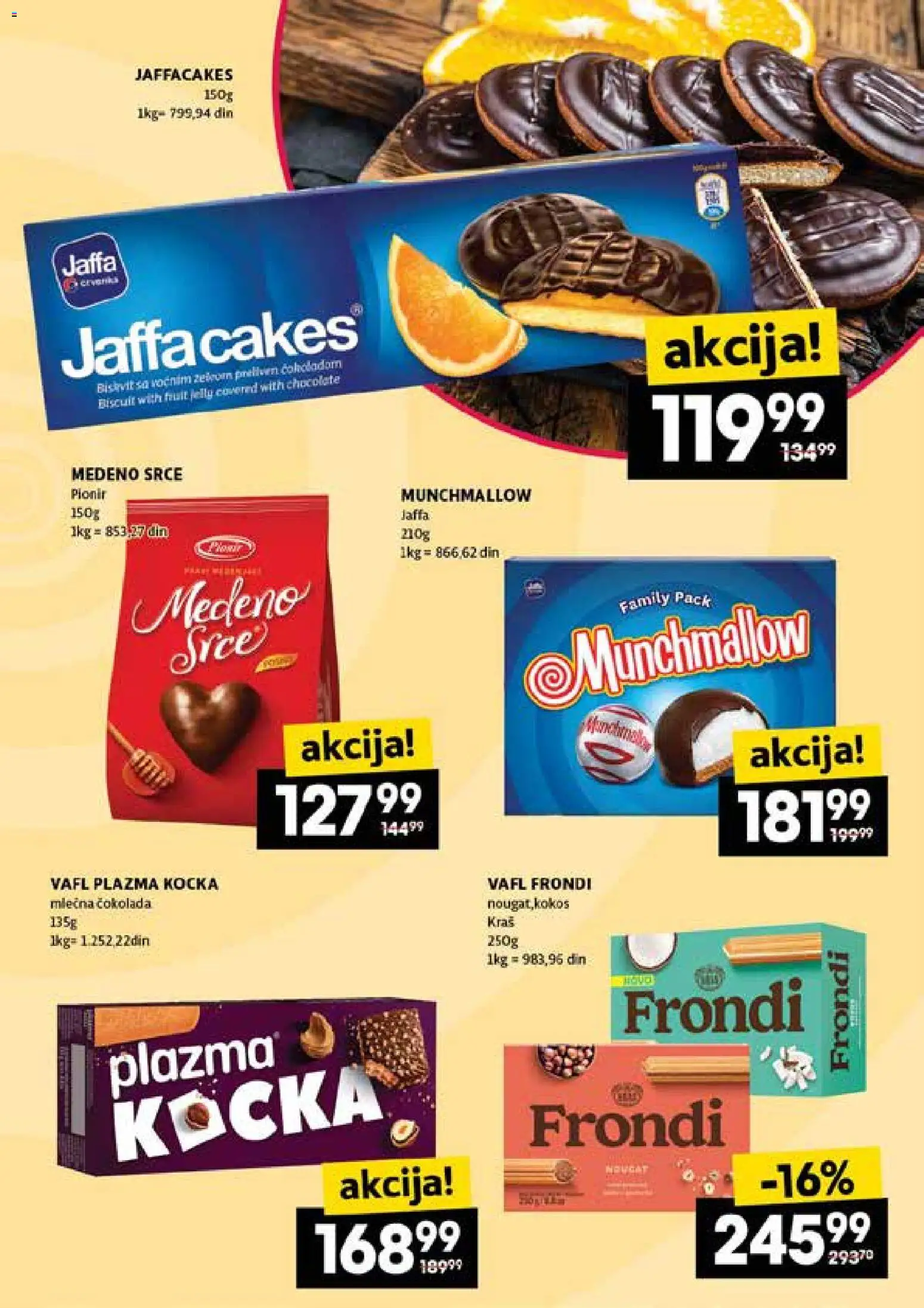 Roda katalog - važi od 15.01.2026 | Strana: 23 | Proizvode: Munchmallow, Plazma, Čokolada, Mlečna čokolada