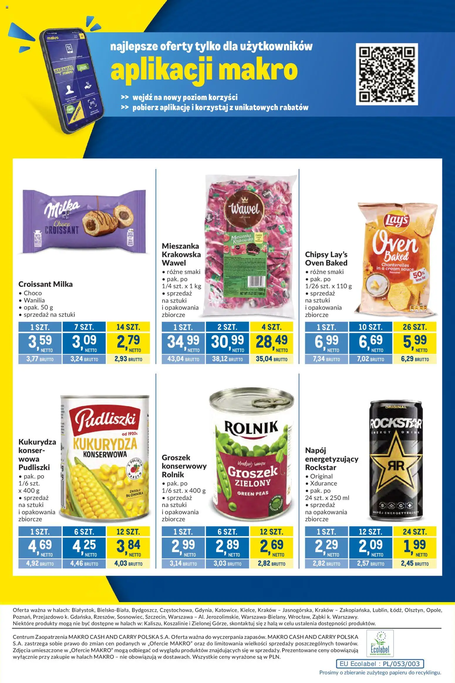 Makro Gazetka - Kupujesz więcej płacisz mniej od 25.11.2025 | Strona: 12 | Produkty: Chipsy, Mieszanka krakowska, Kukurydza, Milka