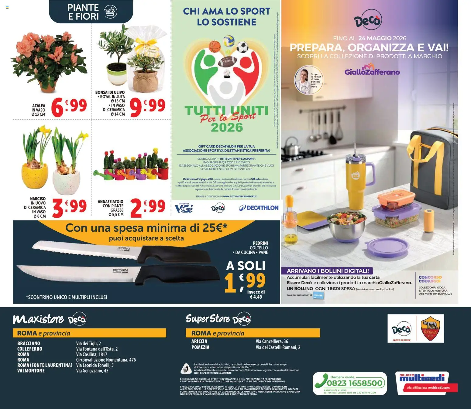 Volantino Decò del 27.03.2026 | Pagina: 28 | Prodotti: Annaffiatoio, Pane, Scaffale, Vaso