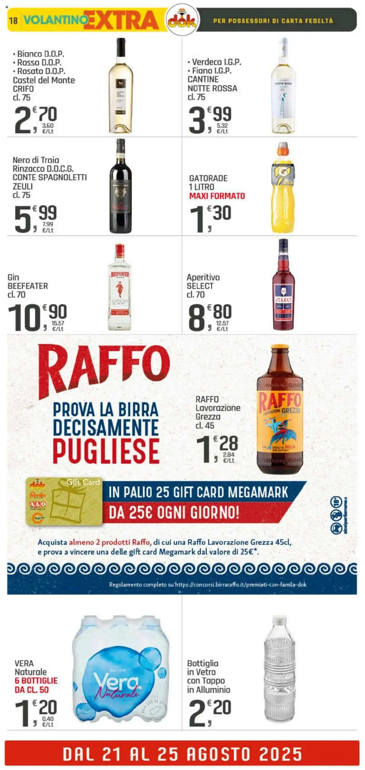 Volantino DOK del 21.08.2025 | Pagina: 18 | Prodotti: Birra, Alluminio, Bottiglia, Aperitivo
