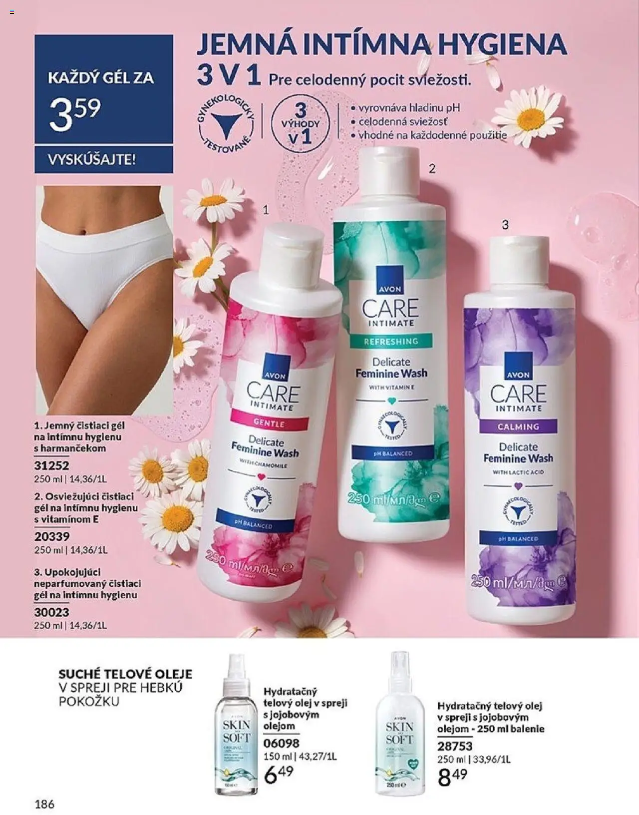 Nové Avon akcie – leták je platný od 01.10.2025 | Strana: 186 | Produkty: Olej