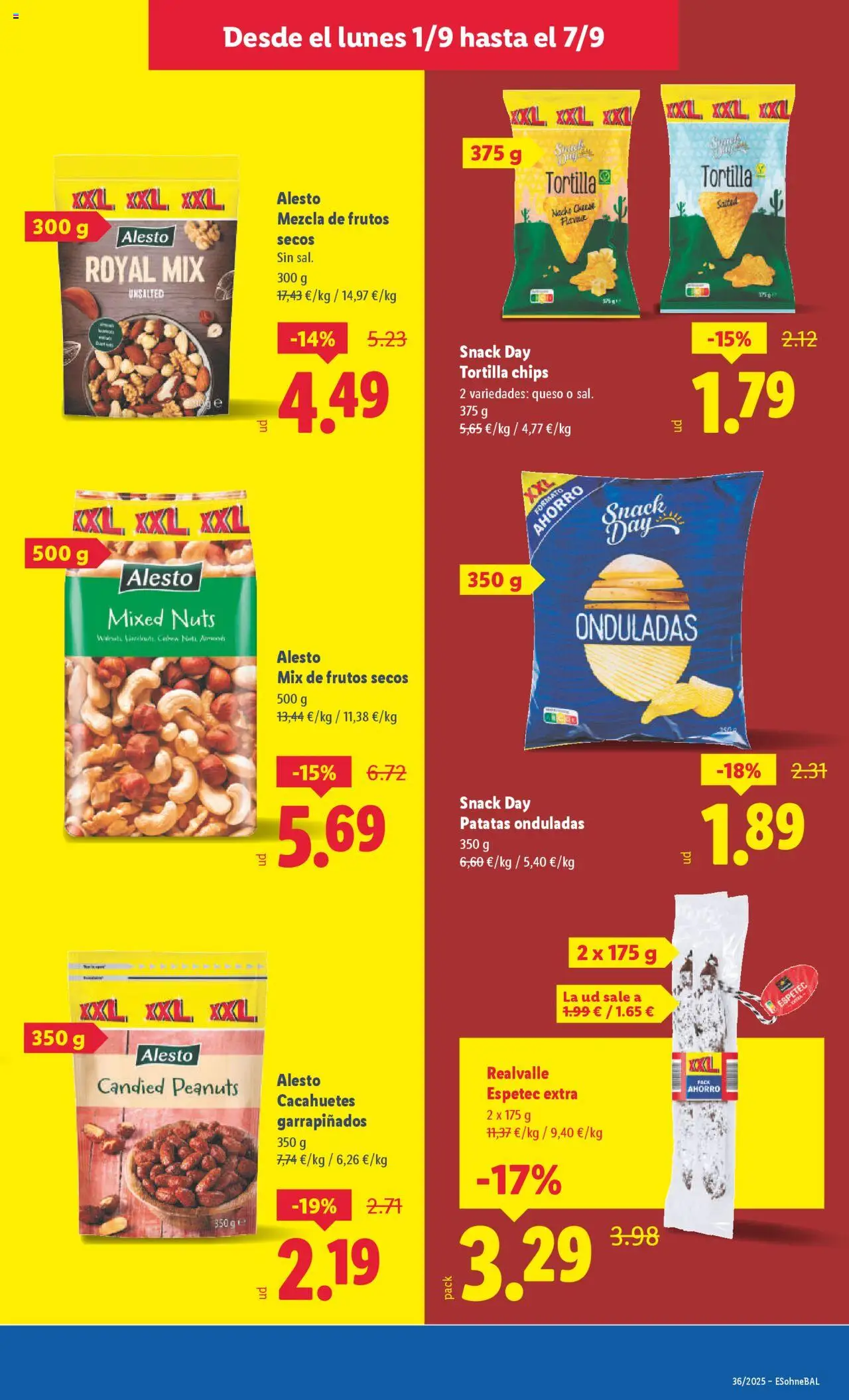 Lidl folleto │ válido desde el 01.09.2025 | Página: 11 | Productos: Queso, Frutos secos