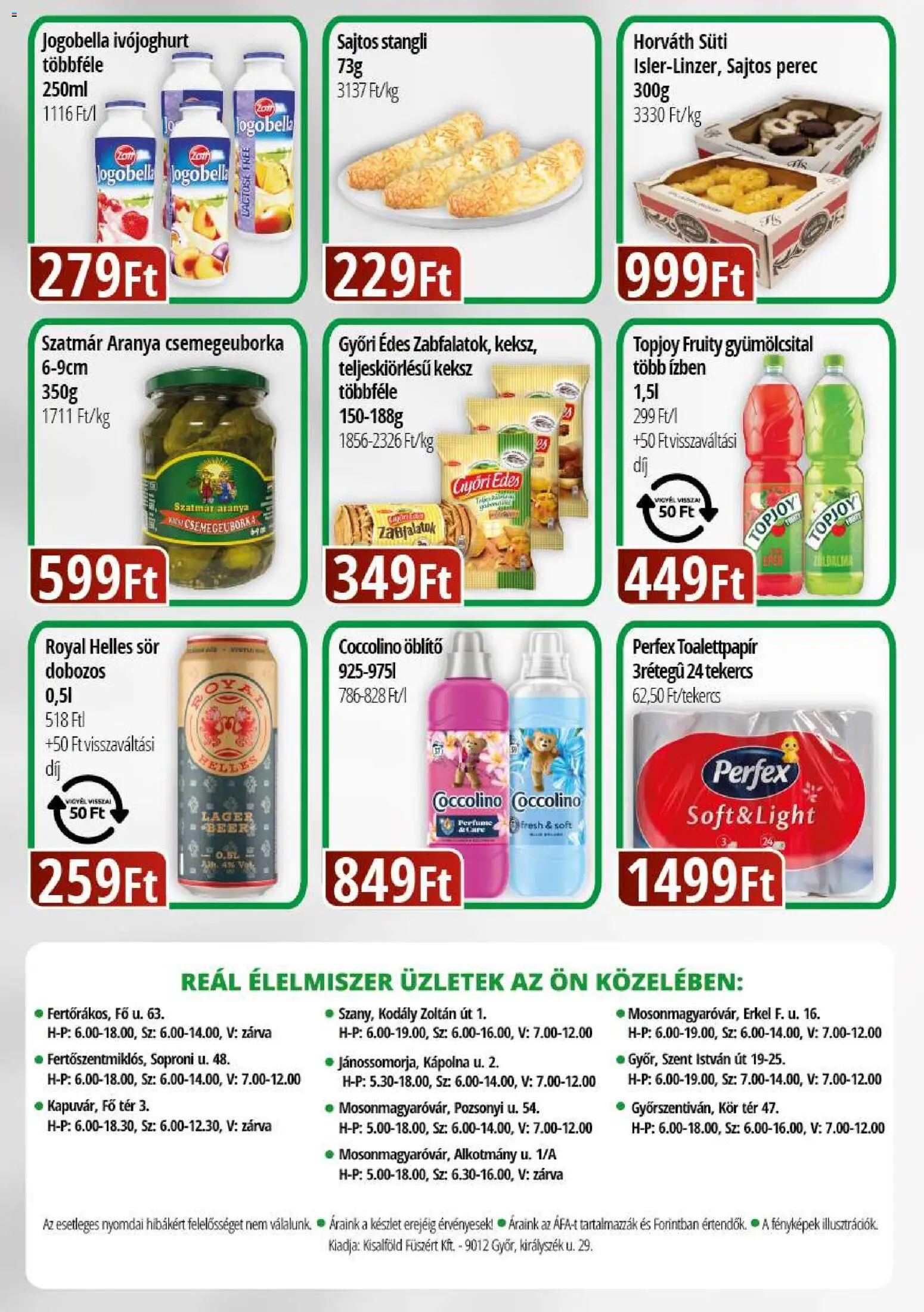 Reál akciós ujság - amely érvényes a következő dátumtól: 23.04.2026 | Oldal: 2 | Termékek: Gyümölcsital, Stangli, Öblítő, Sör