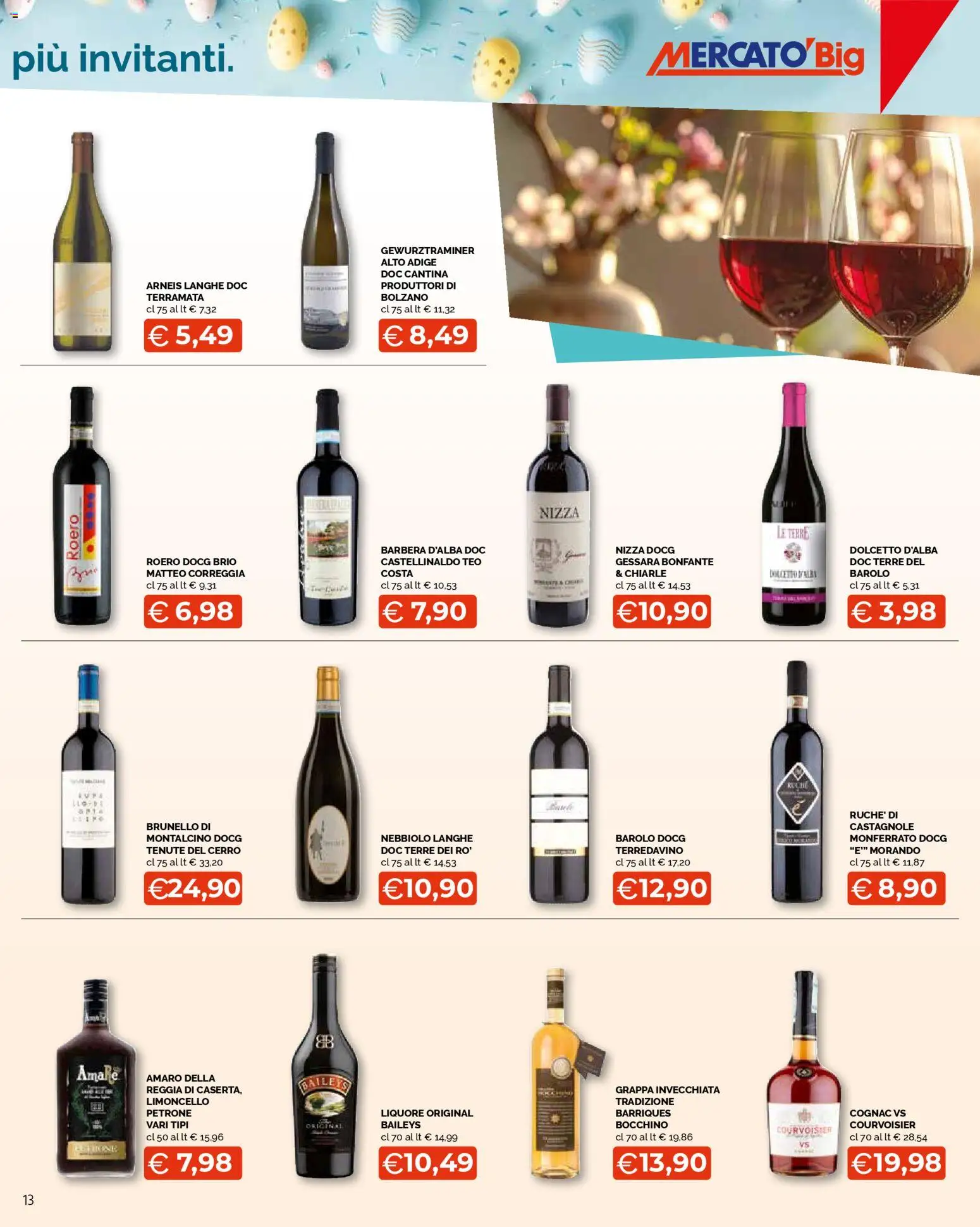 Volantino Mercatò del 23.03.2026 | Pagina: 13 | Prodotti: Limoncello, Liquore, Grappa, Amaro
