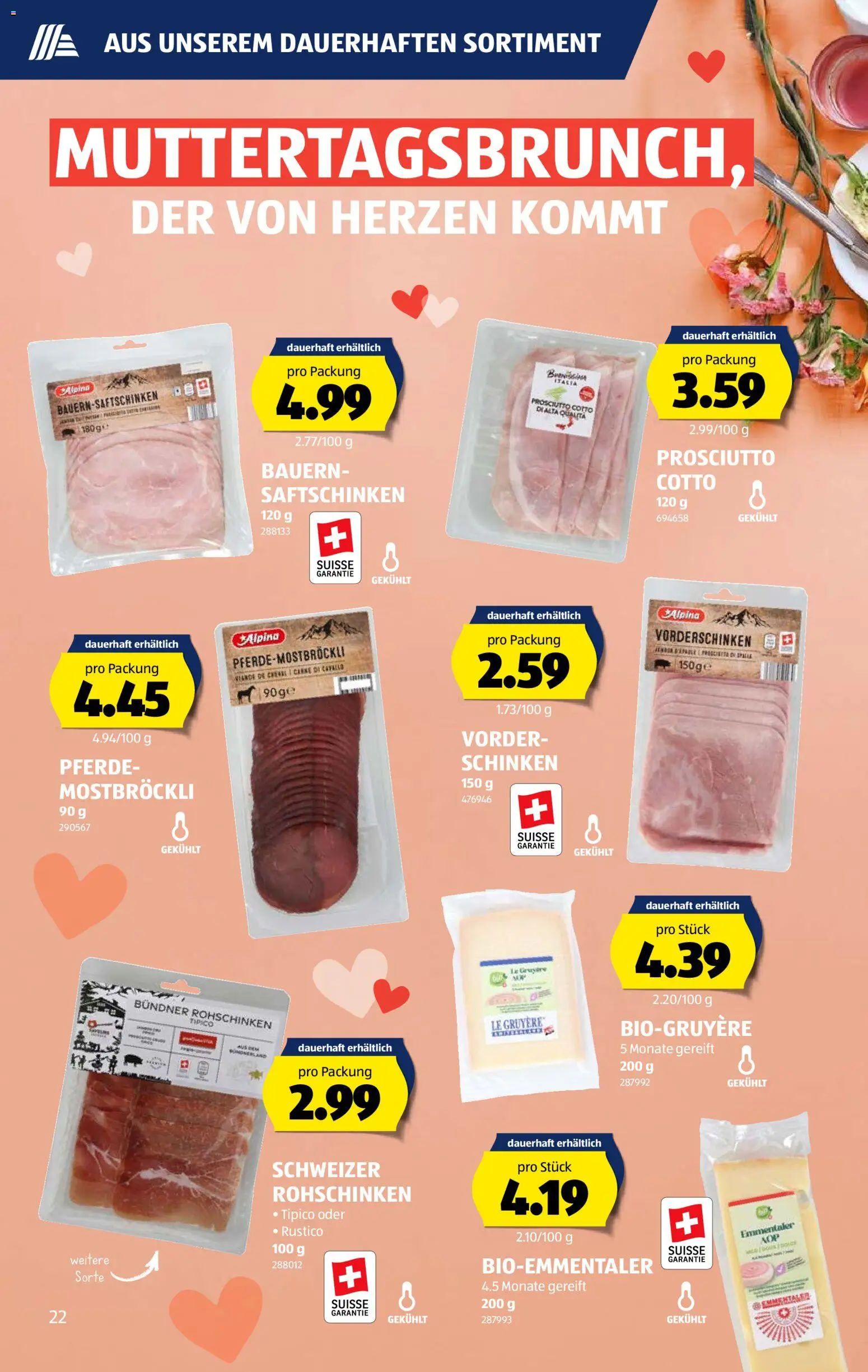 Aldi aktionen – gültig ab 30.04.2026 | Seite: 22 | Produkte: Schinken