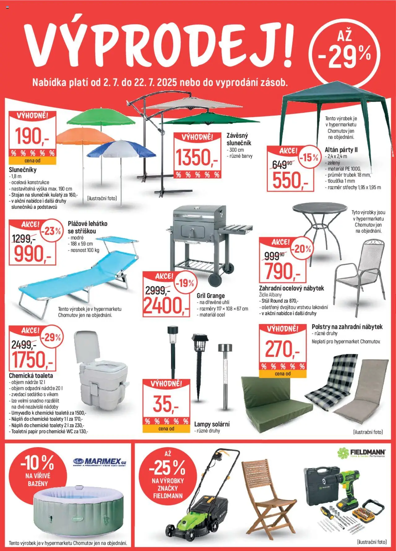 Globus leták od 02.07.2025 | Strana: 19 | Produkty: Chemické WC, Židle, Zahradní nábytek, Wc