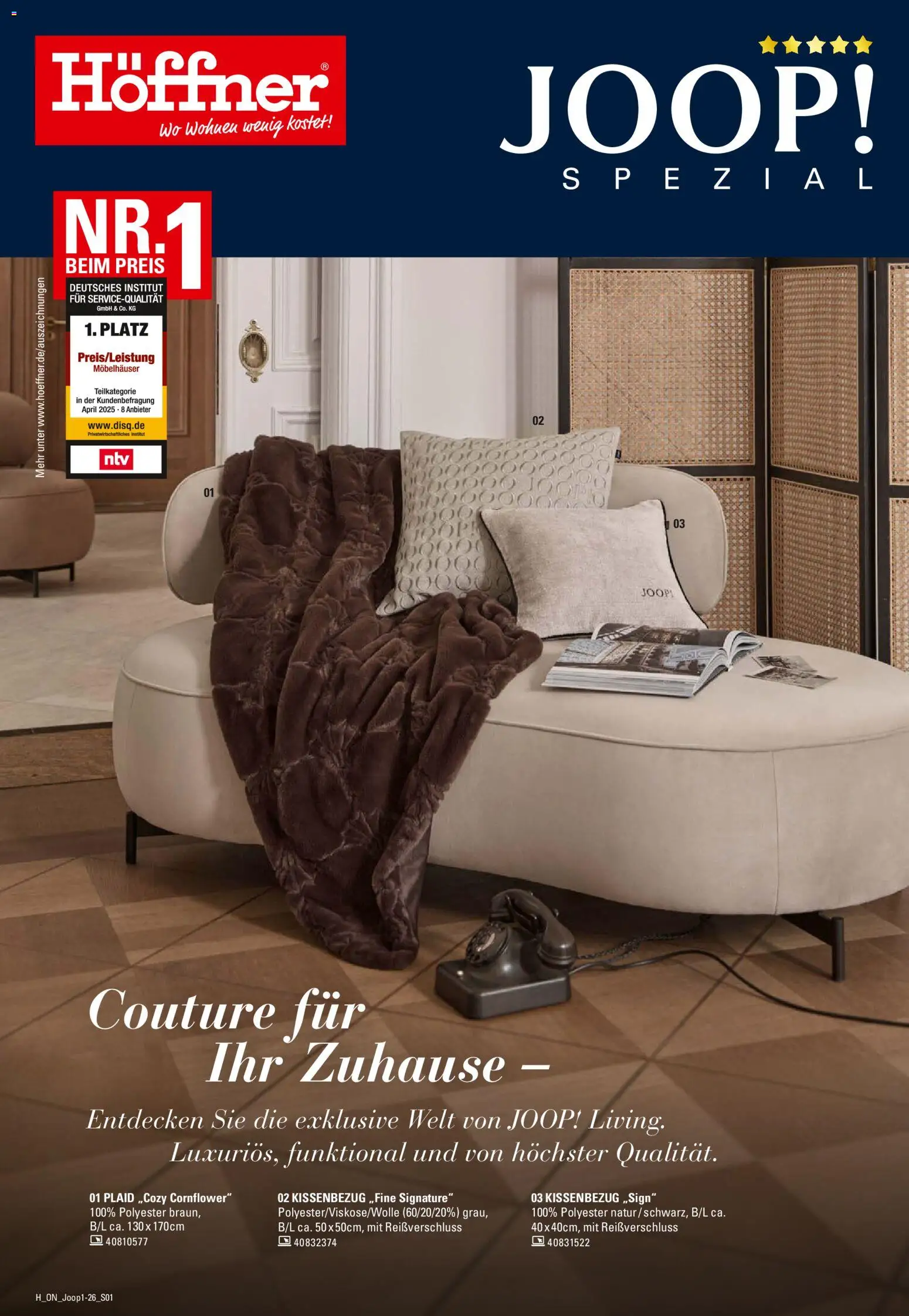 Höffner JOOP Spezial – gültig ab 04.02.2026 | Seite: 1