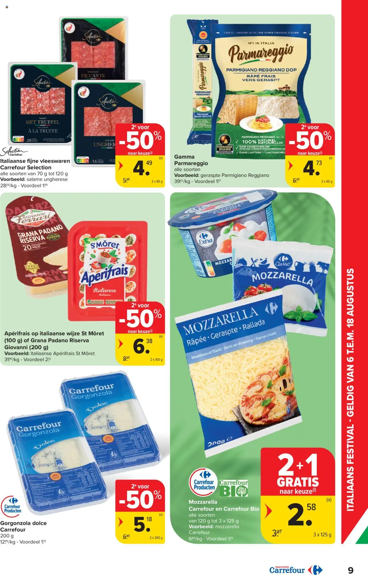  | Pagina: 9 | Producten: Worst, Mozzarella, La, Salami
