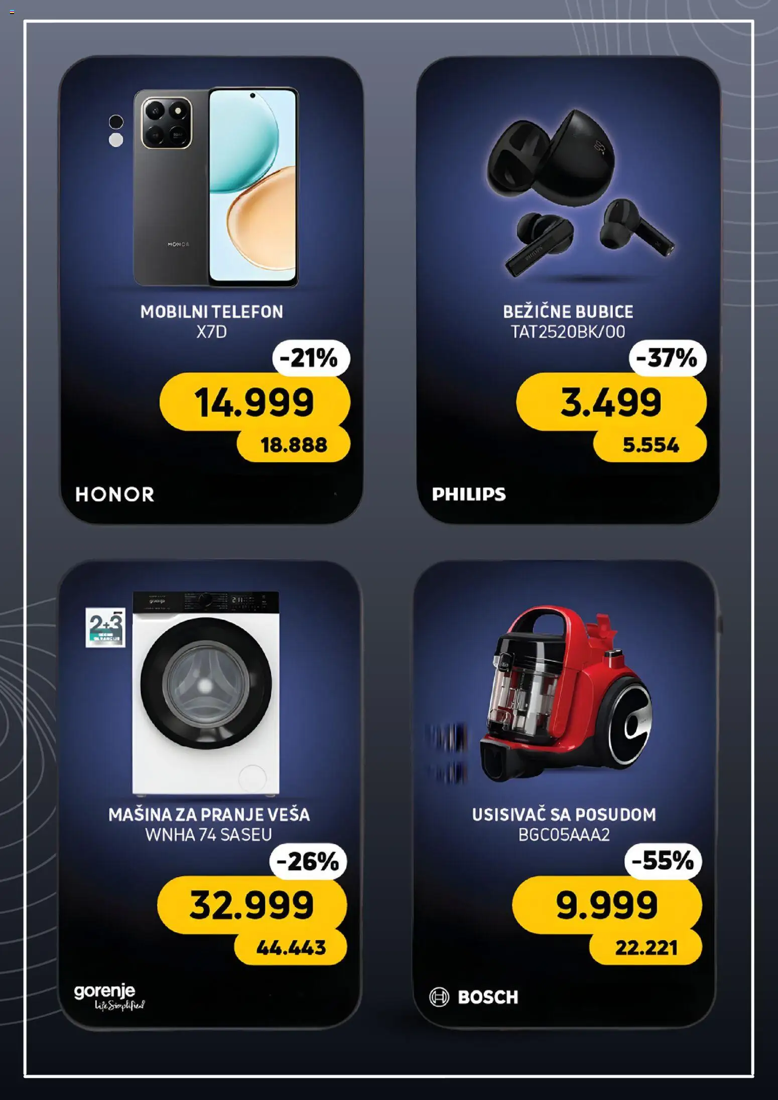 Tehnomanija katalog - važi od 20.11.2025 | Strana: 6 | Proizvode: Usisivač, Bosch, Telefon, Mašina za pranje veša