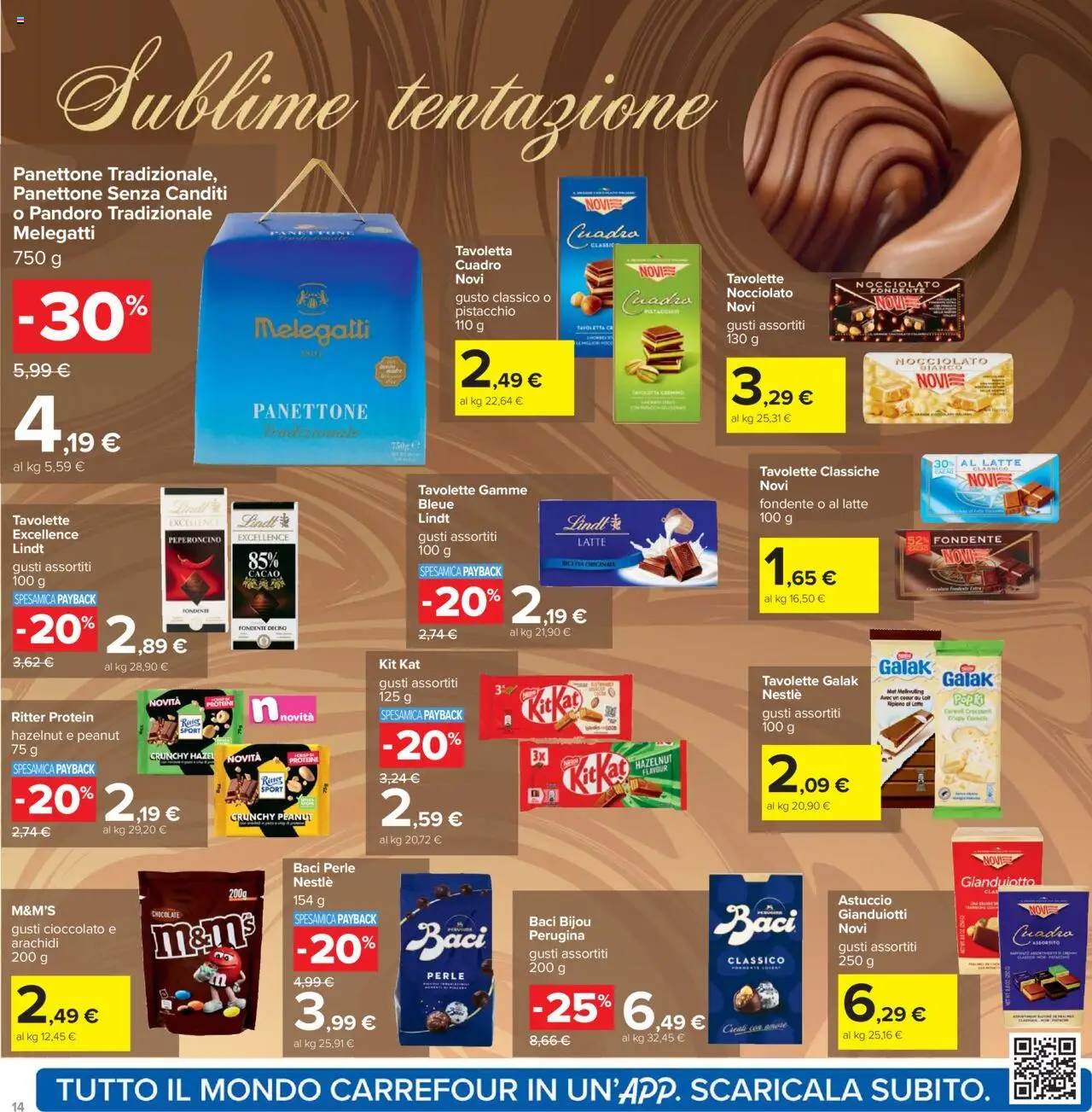 Volantino Carrefour del 23.10.2025 | Pagina: 14 | Prodotti: Peperoncino, Pandoro, Panettone, Arachidi