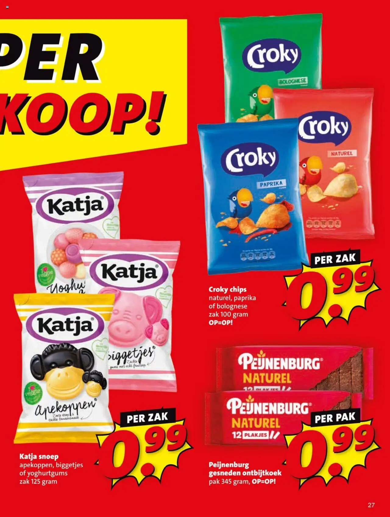 {H1} | Pagina: 27 | Producten: Snoep, Chips, Zak, Kész piskótalap