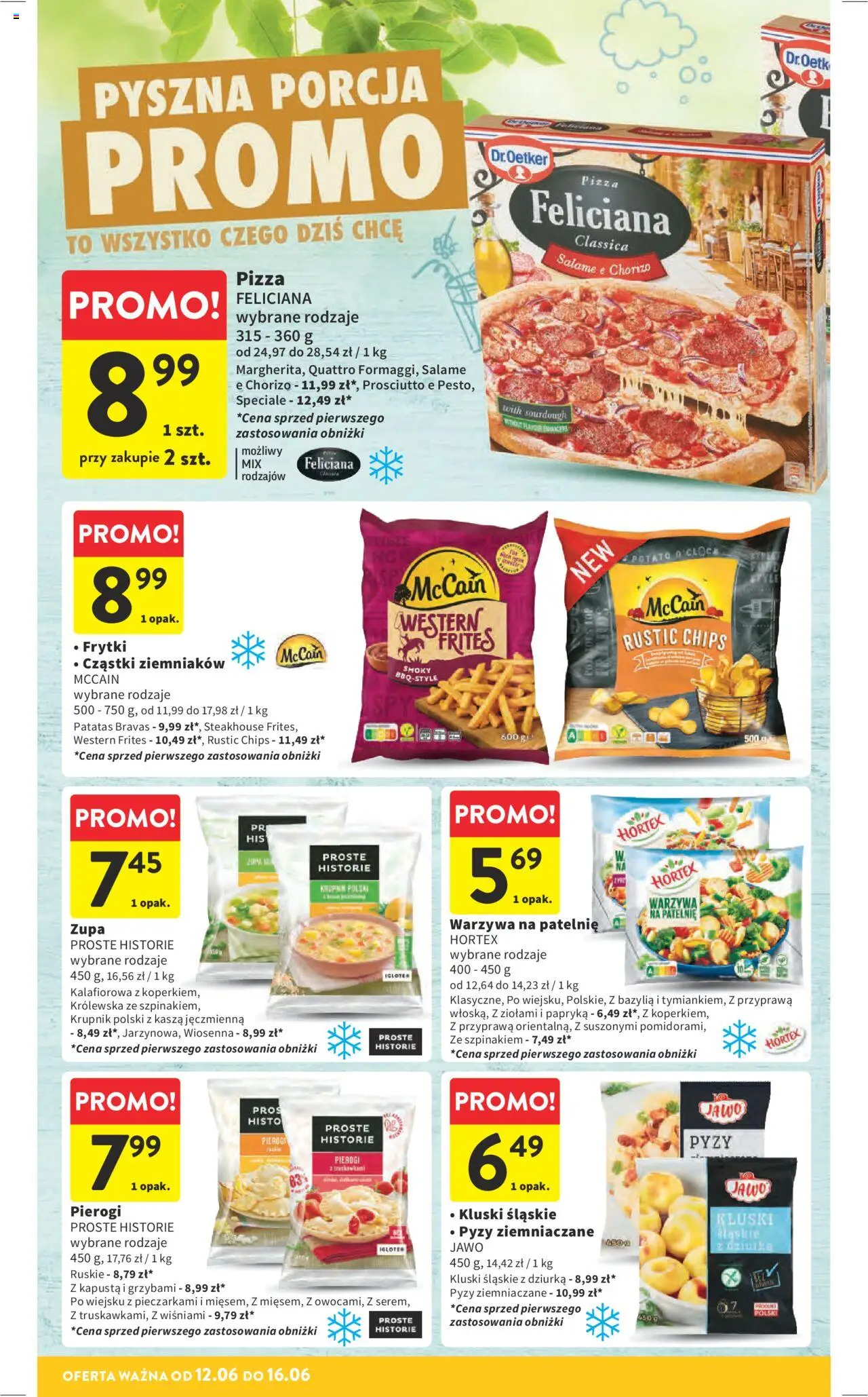 Intermarche Gazetka od 12.06.2025 | Strona: 20 | Produkty: Pierogi, Kluski śląskie, Papryka, Frytki