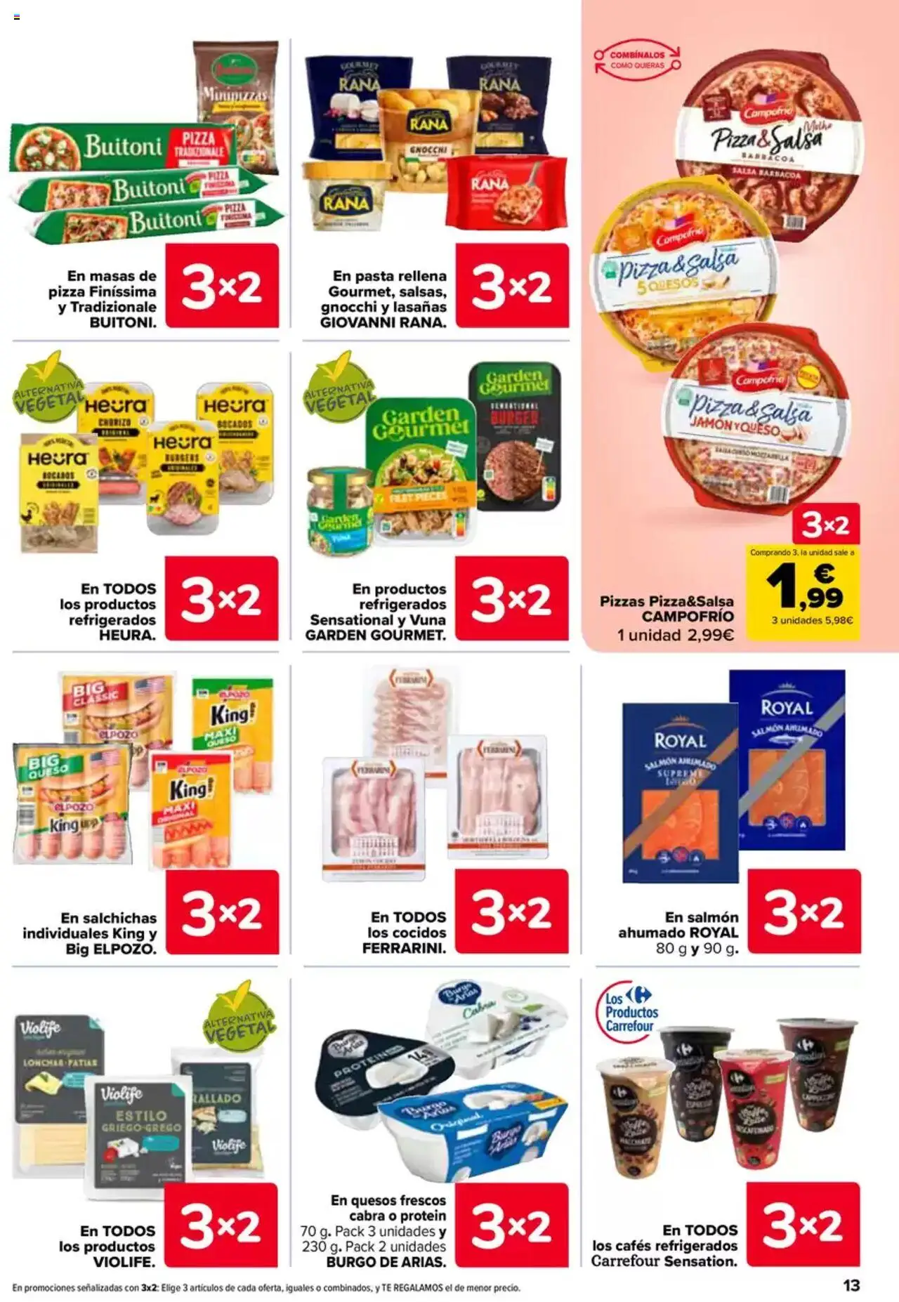 Carrefour folleto │ válido desde el 27.05.2025 | Página: 13 | Productos: Queso, Jamón, Barbacoa, Salmón ahumado