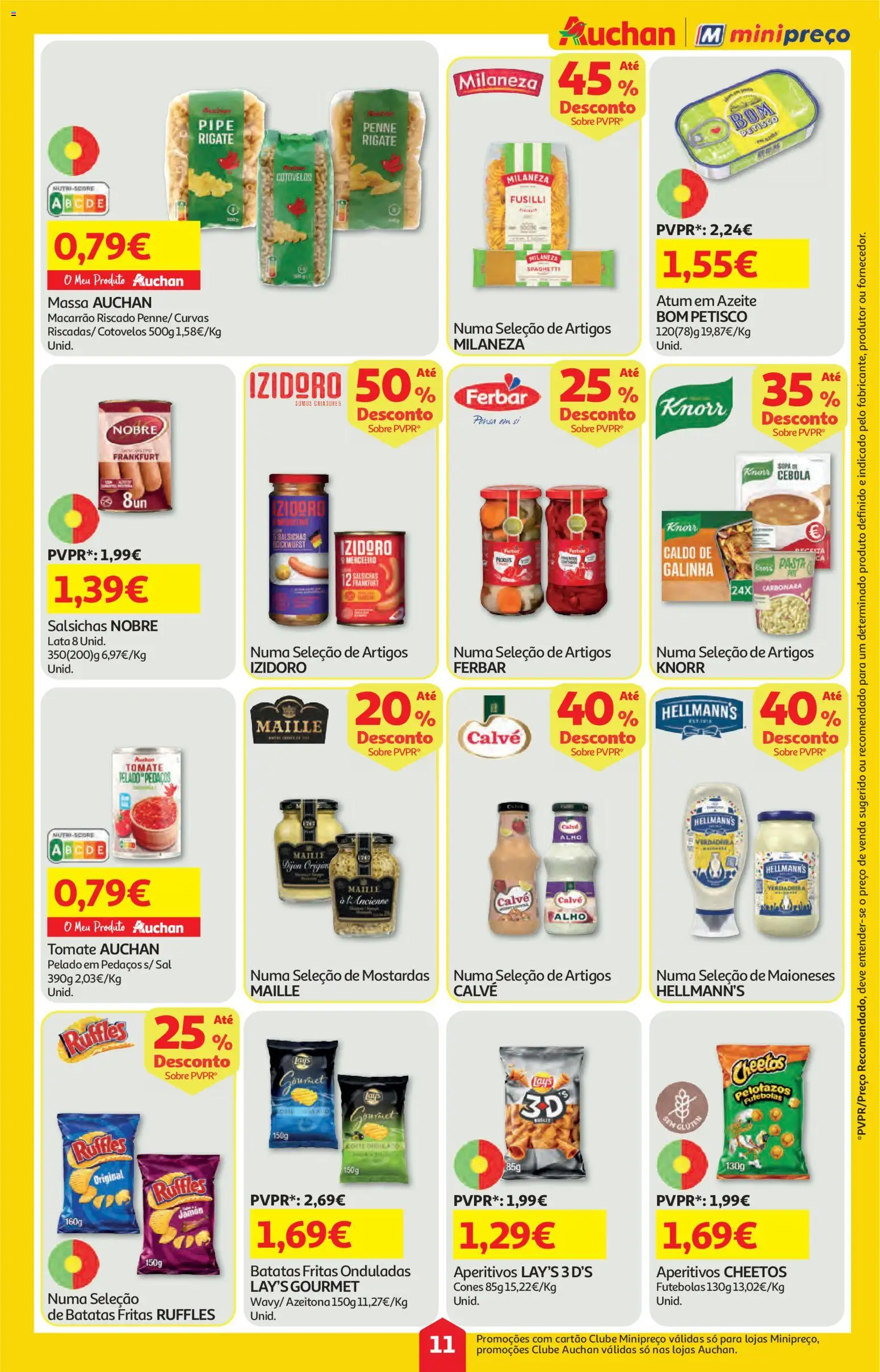 Auchan folheto │ válido de 26.02.2026 | Página: 11 | Produtos: Milaneza, Macarrão, Tomate, Massa