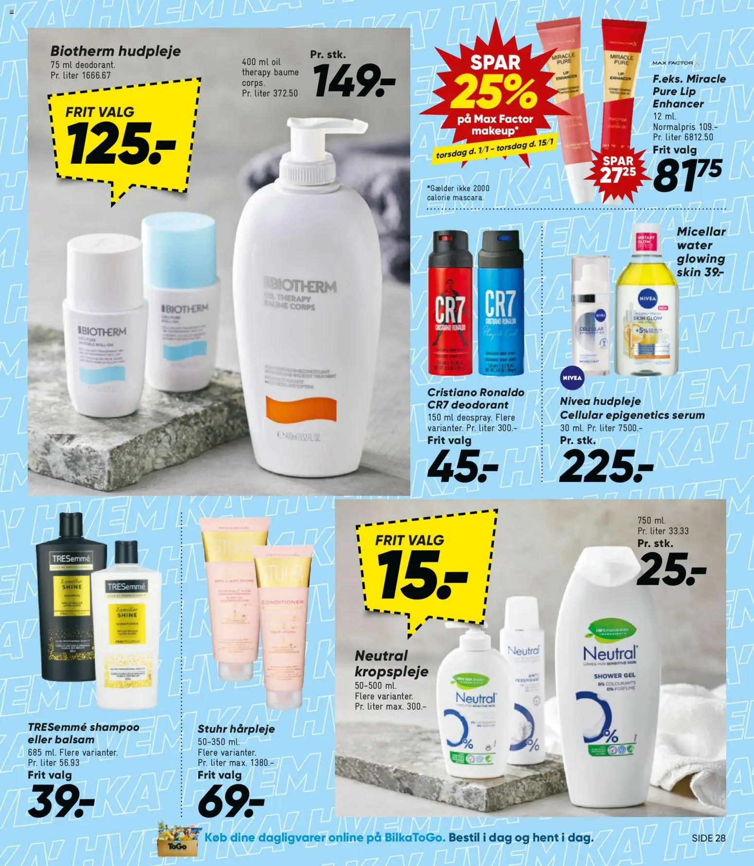 Bilka tilbudsavis – gyldig fra 01.01.2026 | Side: 42 | Produkter: Shampoo, Balsam, Deodorant