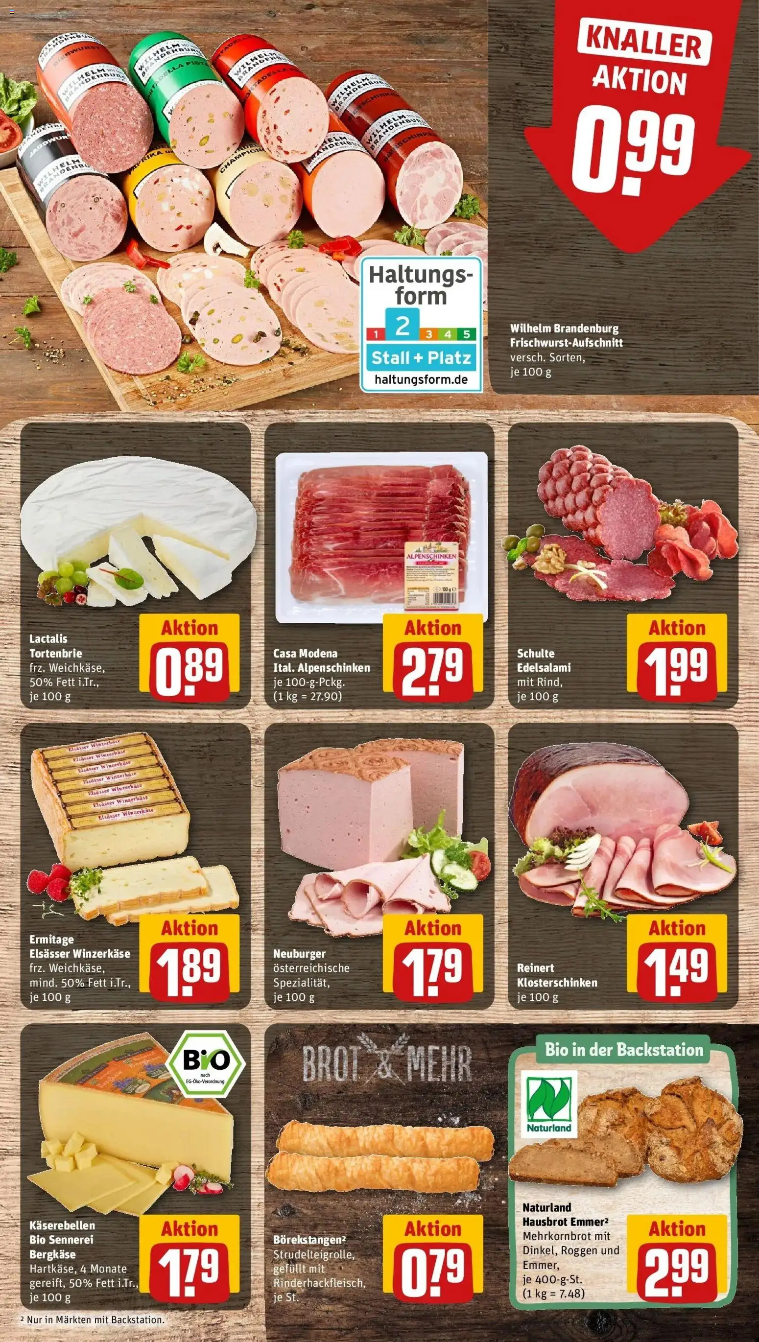 Rewe Prospekt Bad Homburg / Gonzenheim	 – gültig ab 15.03.2026 | Seite: 11 | Produkte: Brot, Salami